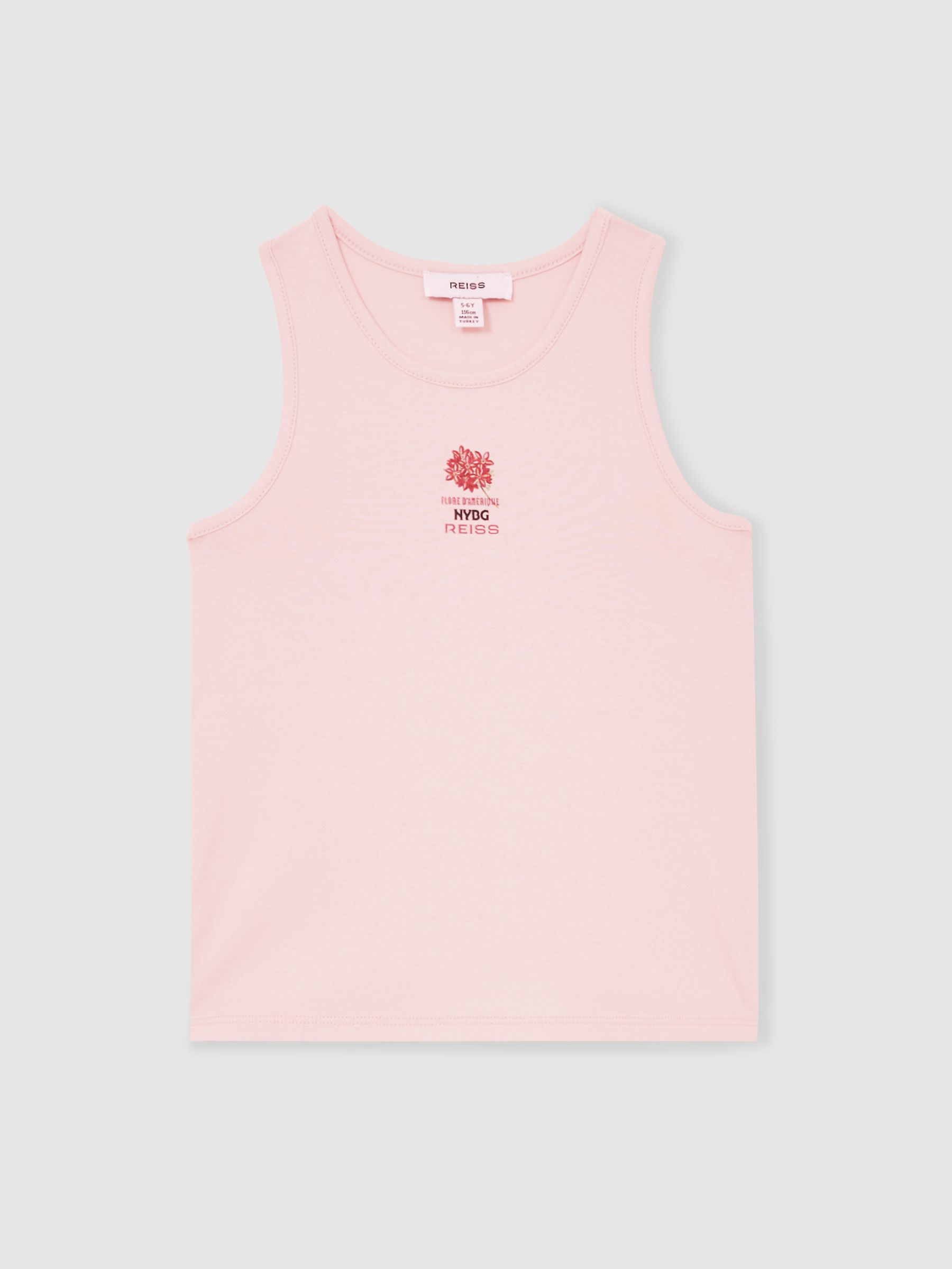 9-13 yrs Reiss | NYBG Floral Emblem Vest in Pink - Image 2 of 6