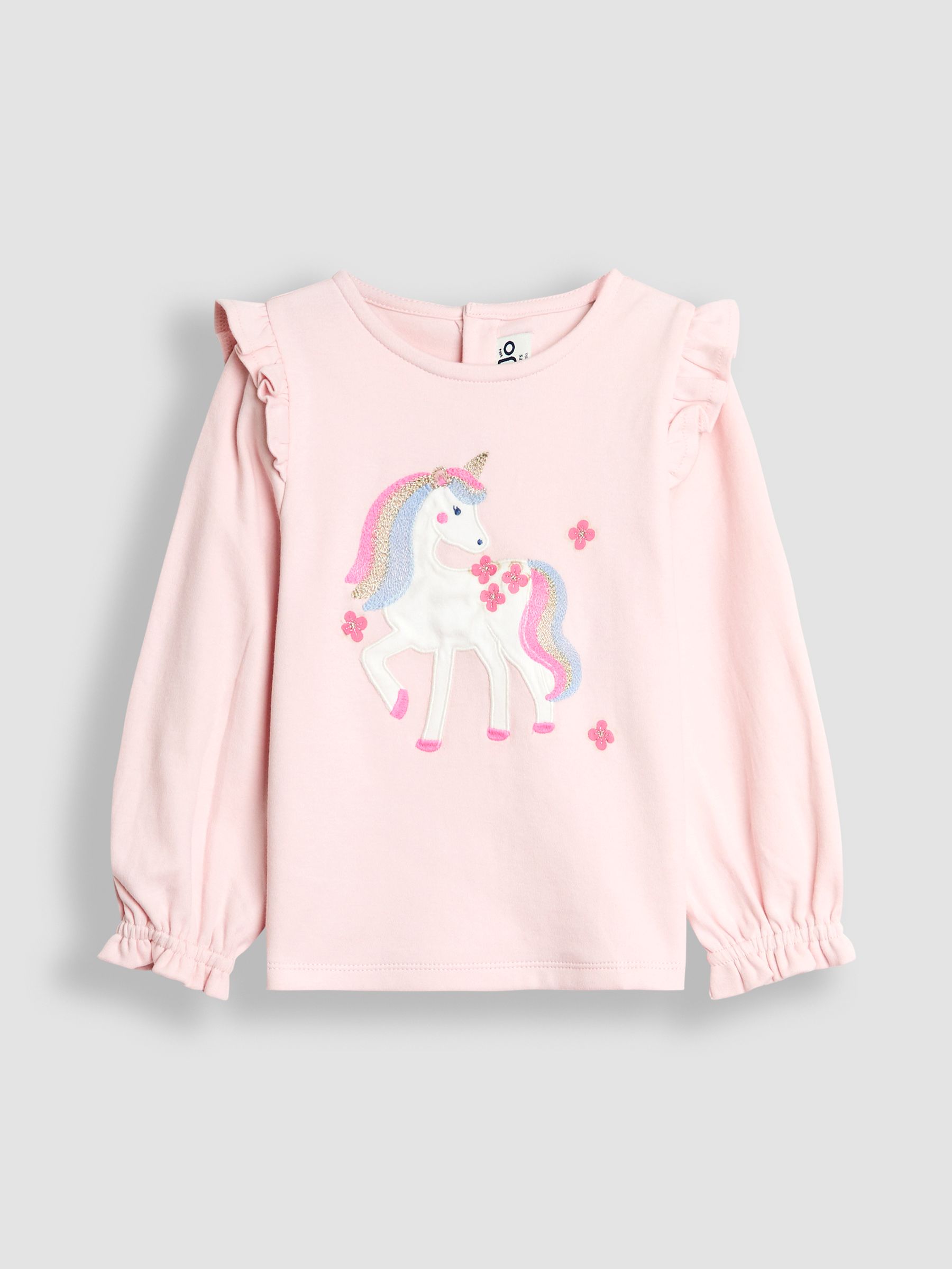 Pink Fairy Frill Sleeve Top & Rainbow Tulle Skirt Set - Image 2 of 7