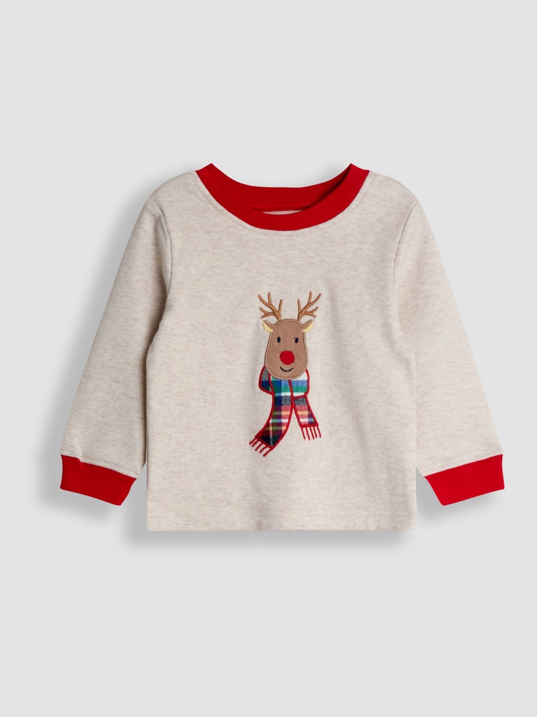 Stone Reindeer Christmas Reindeer Character Cosy Jersey Pyjamas - Image 2 of 6