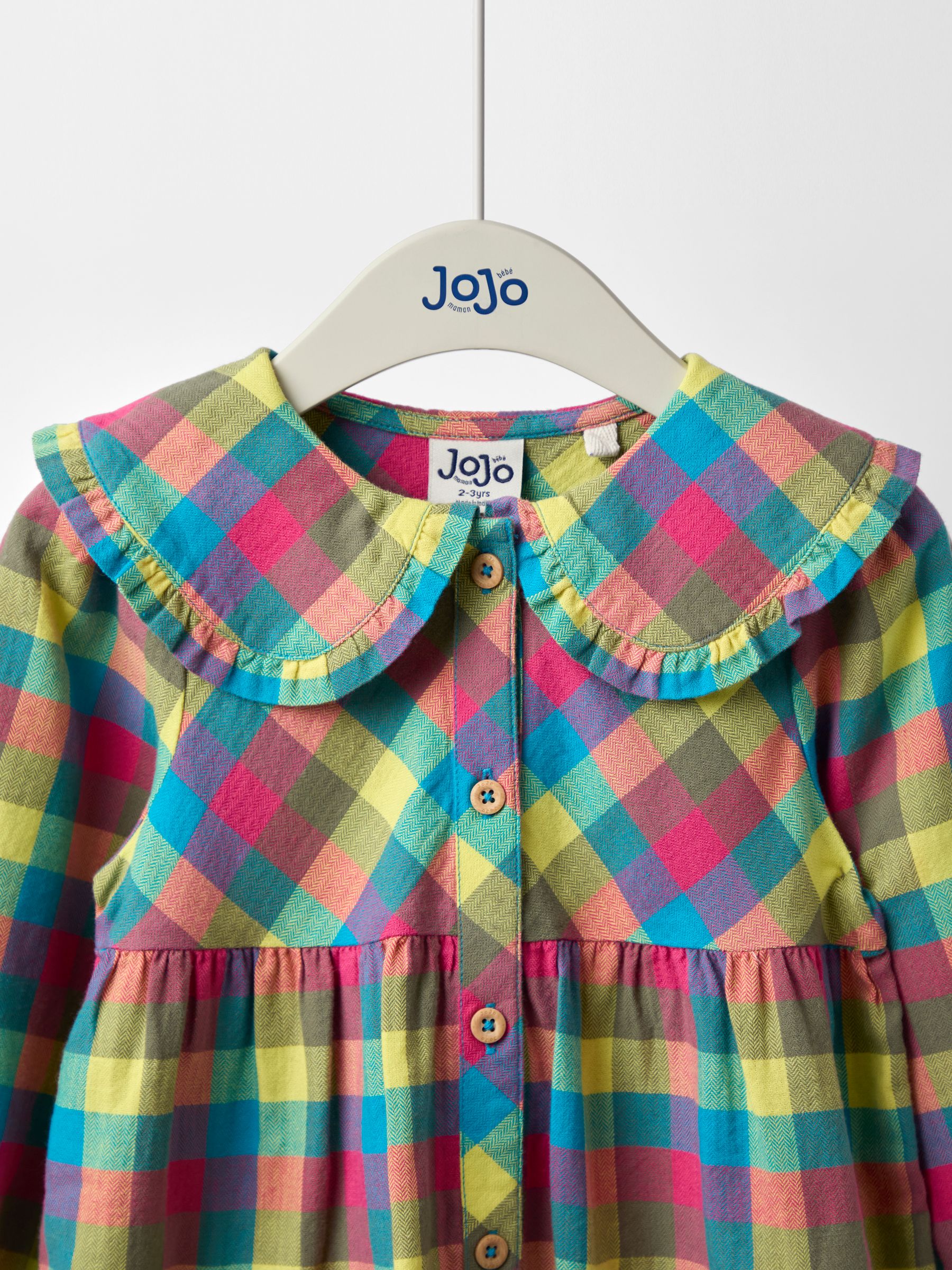Multi Check Button Through Shirt Dress - Image 3 of 4