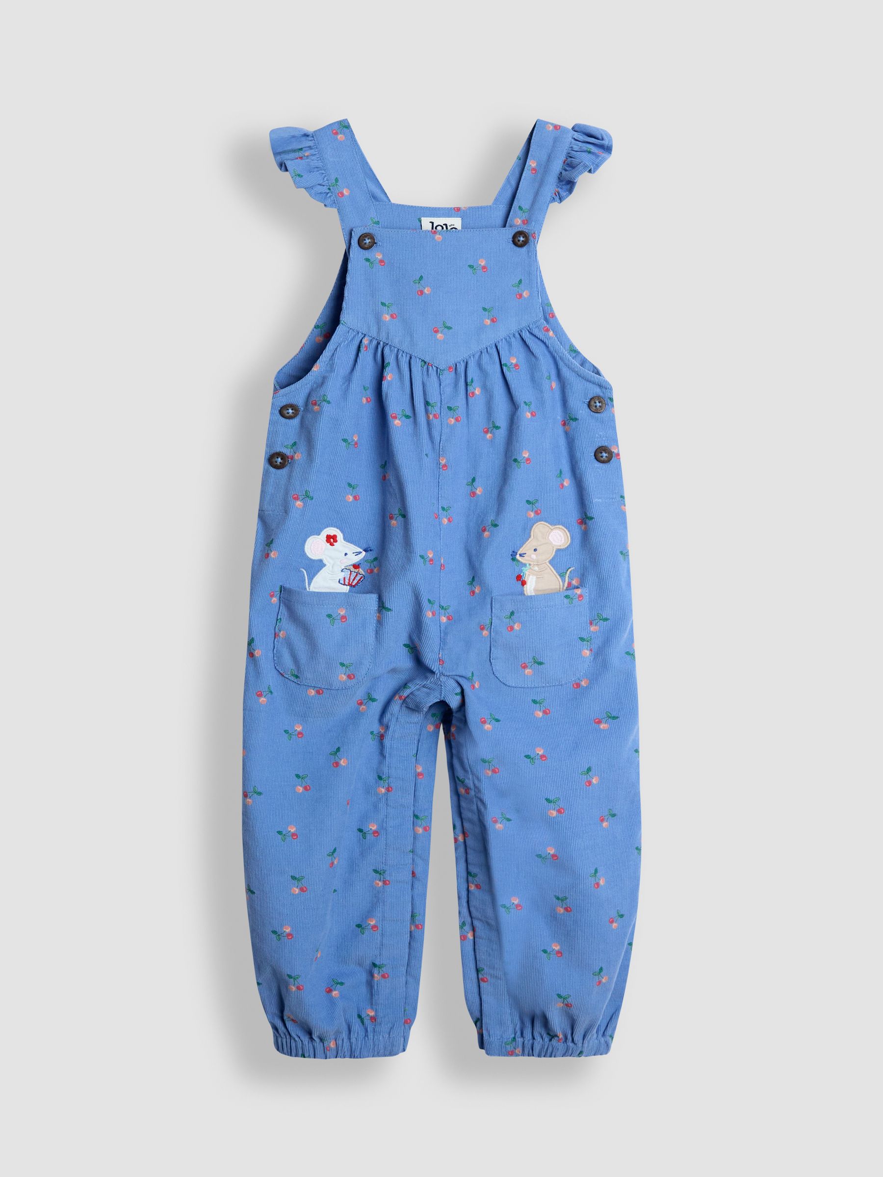 Blue Appliqué Cord Dungarees & Top Set - Image 2 of 7