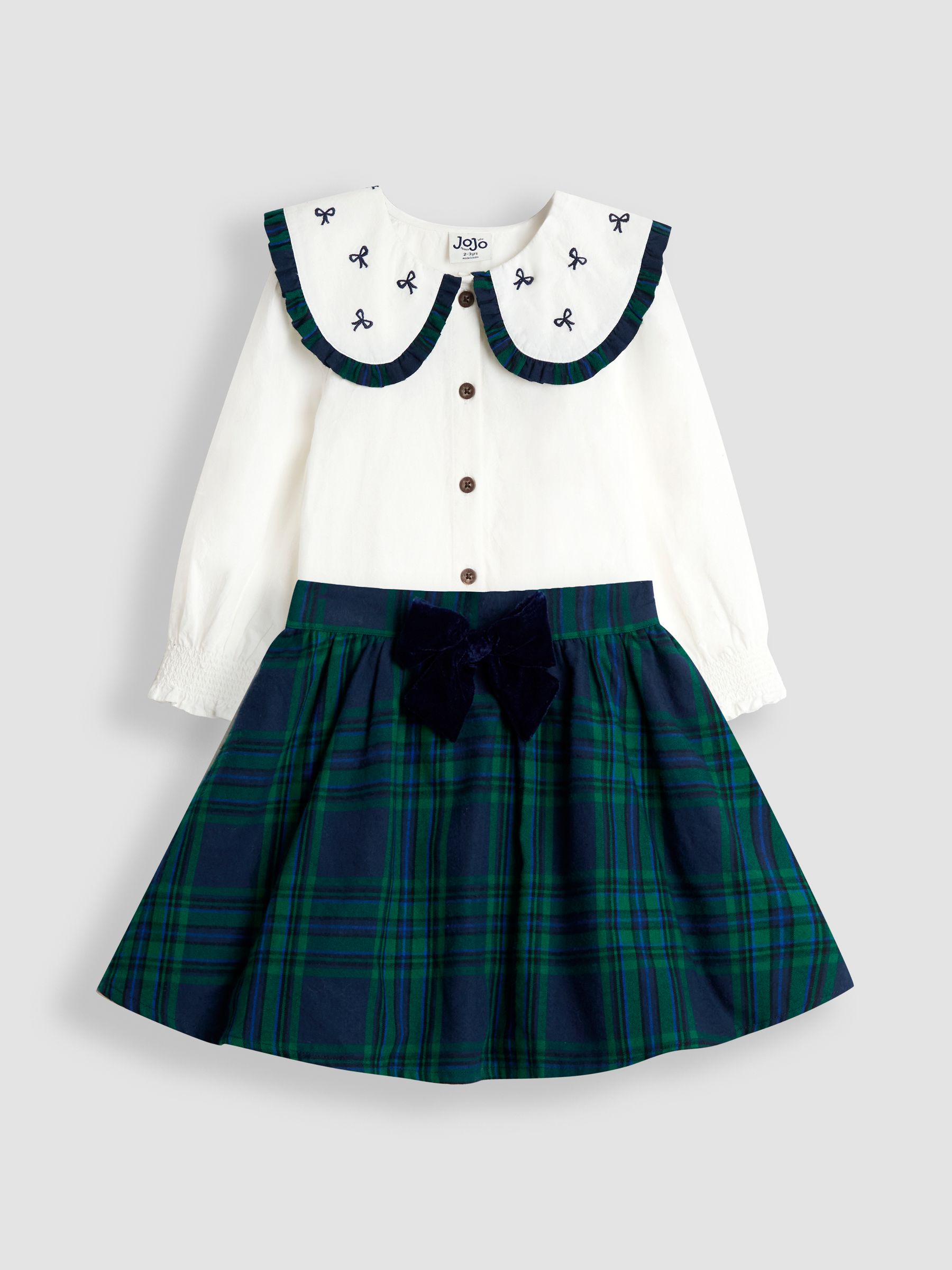 Cream Light Top and Skirt Set - Image 1 of 7