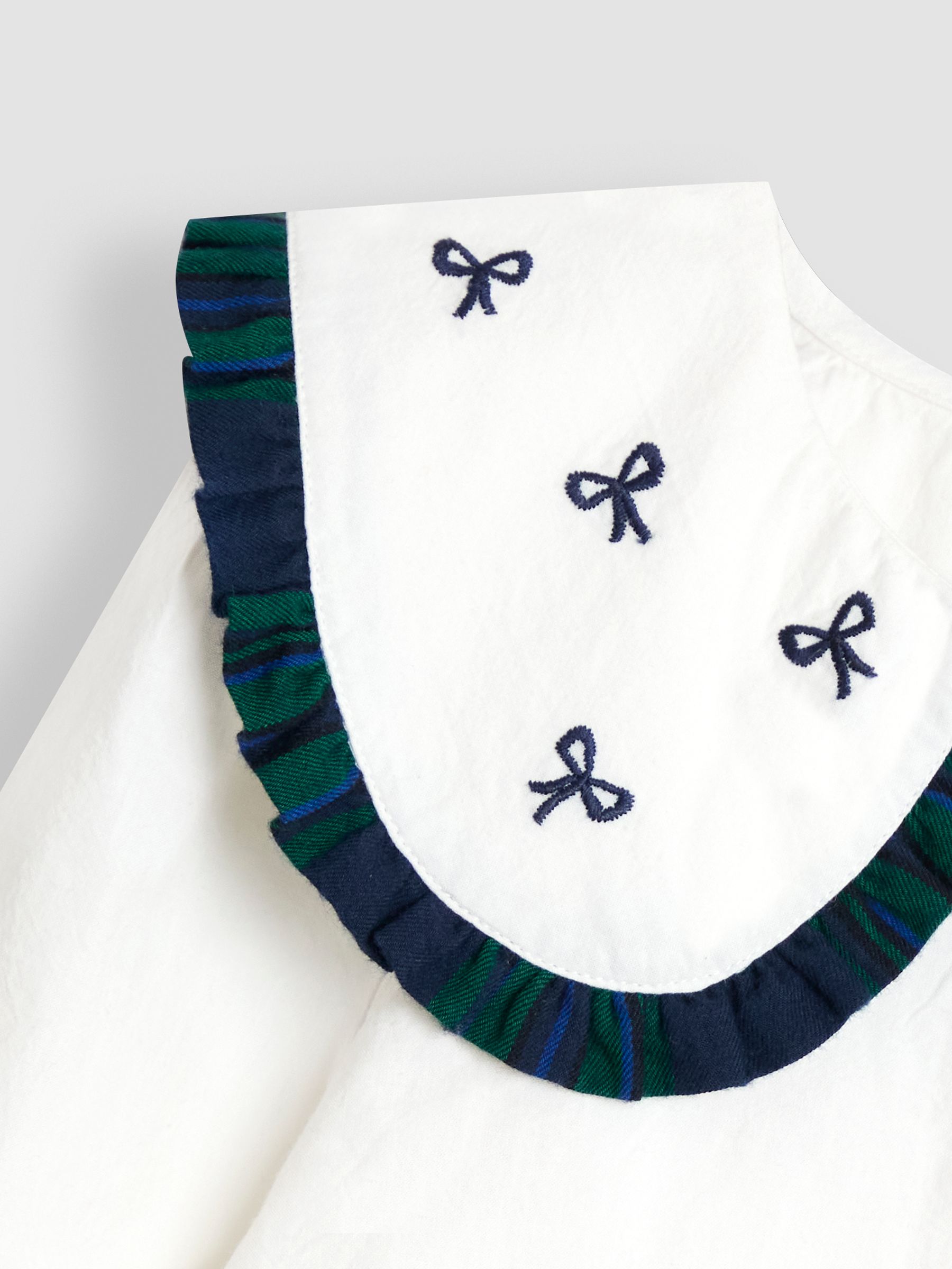 Green Blouse & Tartan Skirt Set - Image 10 of 11