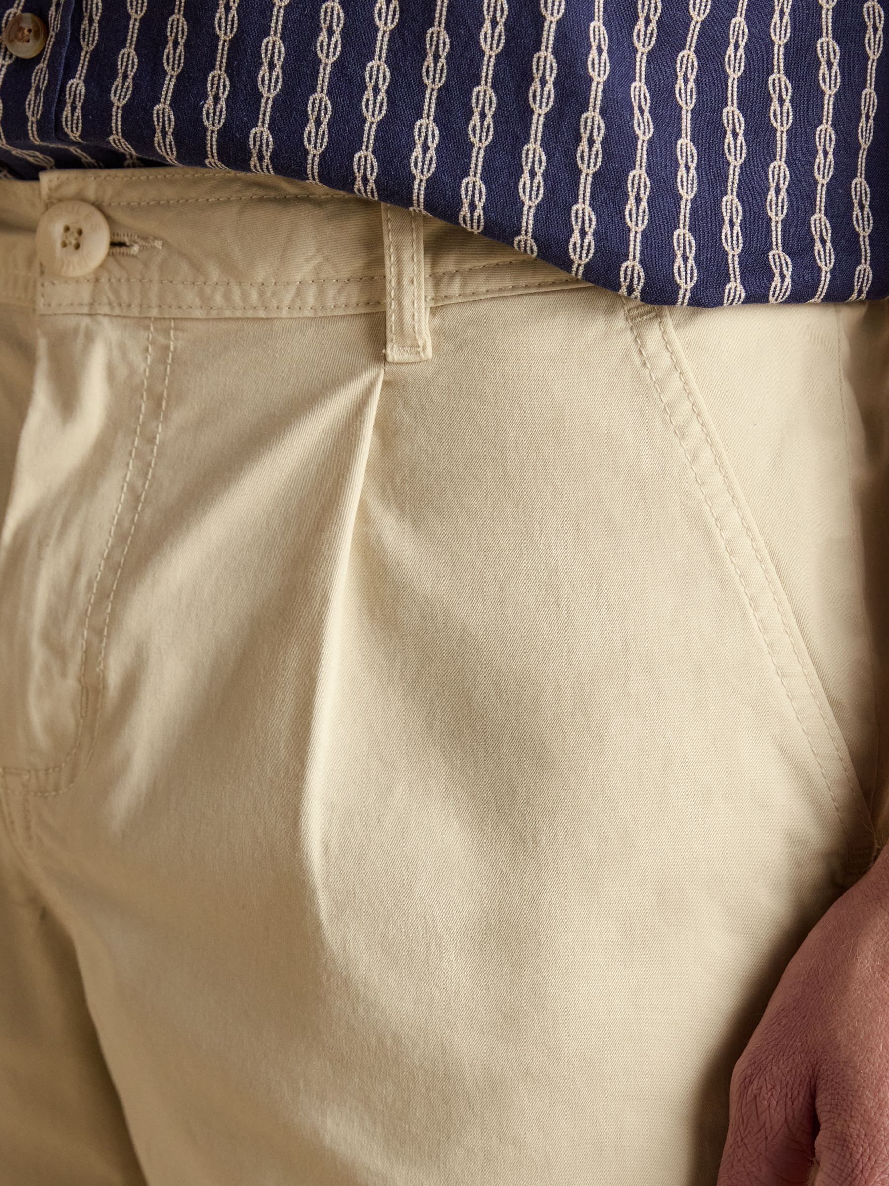 Norfolk Sand Relaxed Fit Chino Shorts - Image 8 of 9
