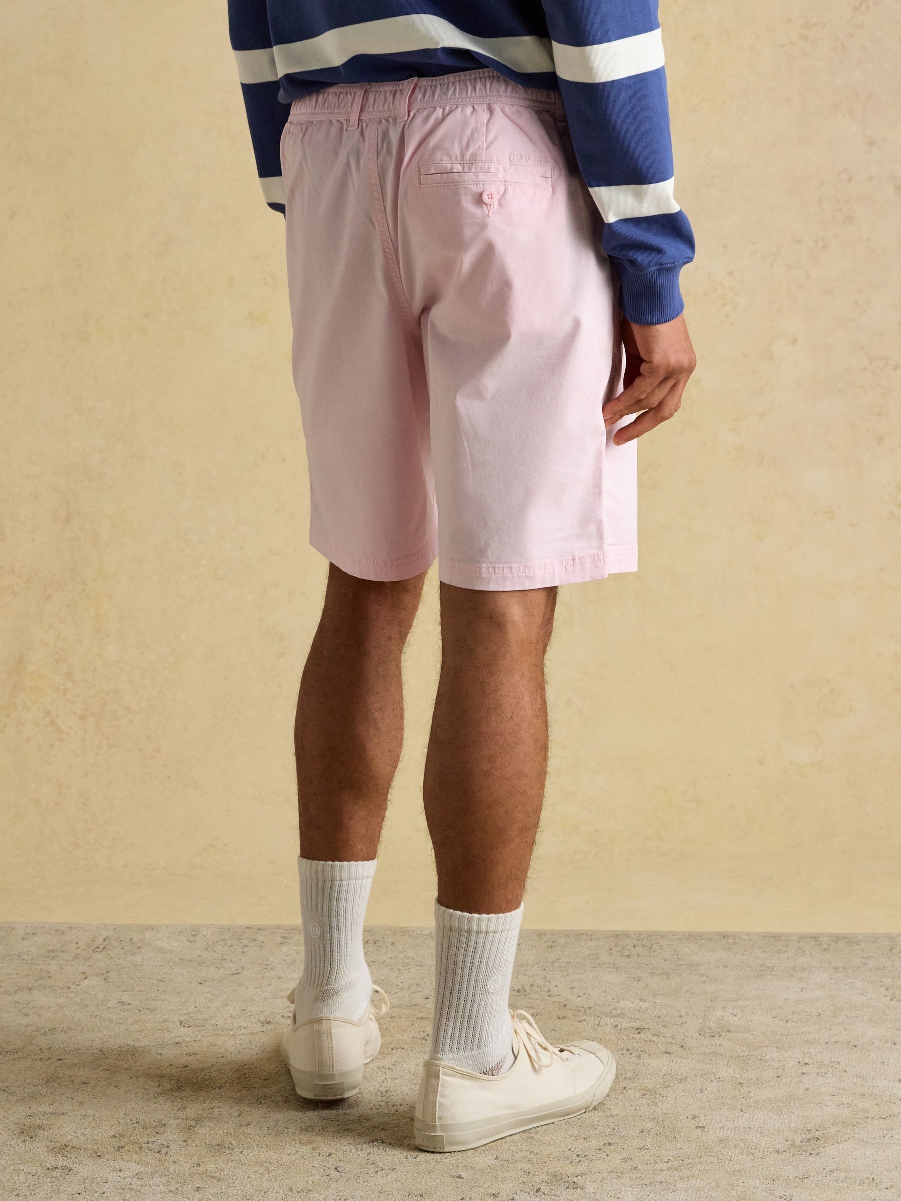 Norfolk Pink Garment Dyed Relaxed Fit Chino Shorts - Image 2 of 7