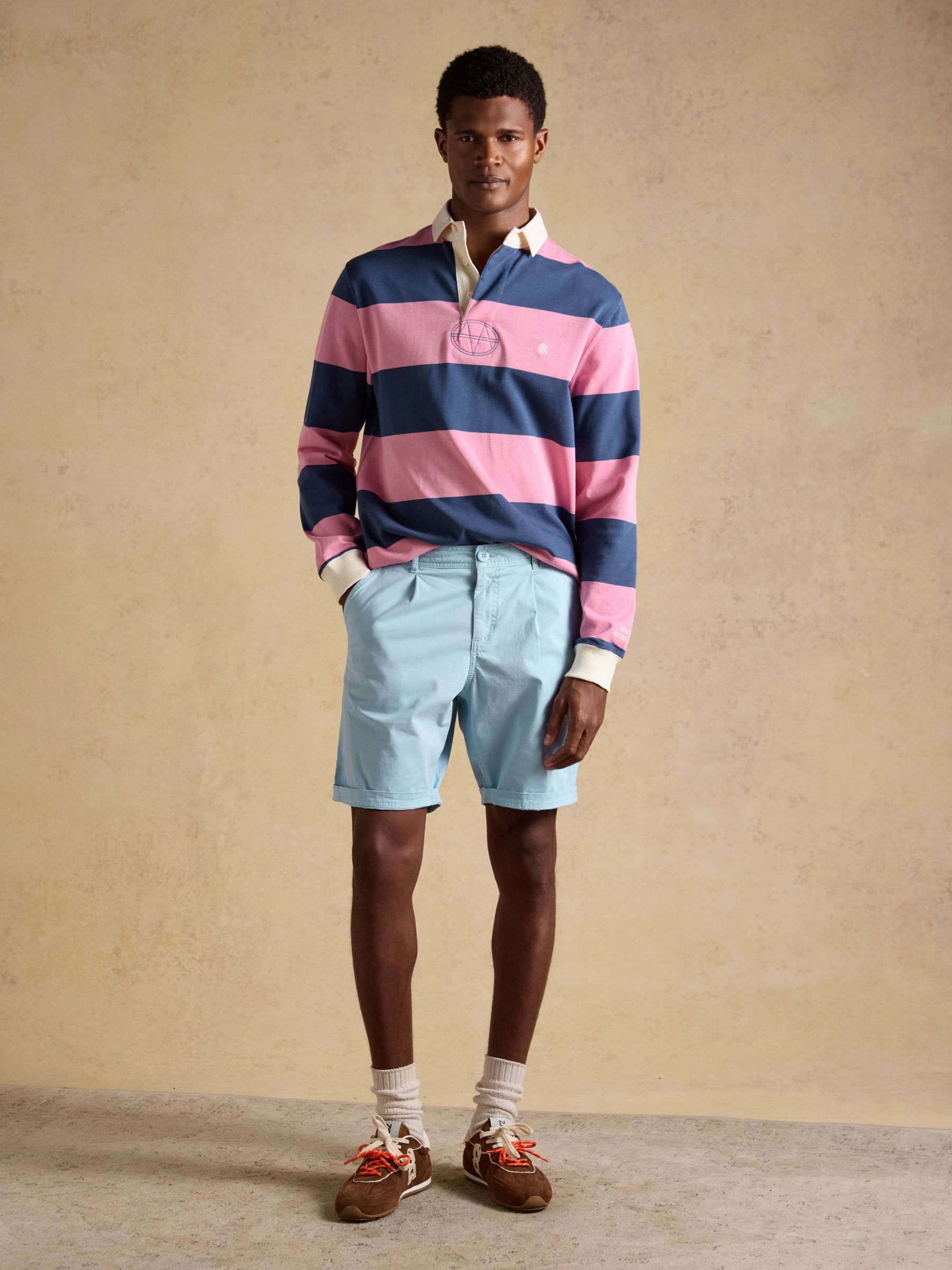 Norfolk Blue Relaxed Fit Chino Shorts - Image 3 of 7