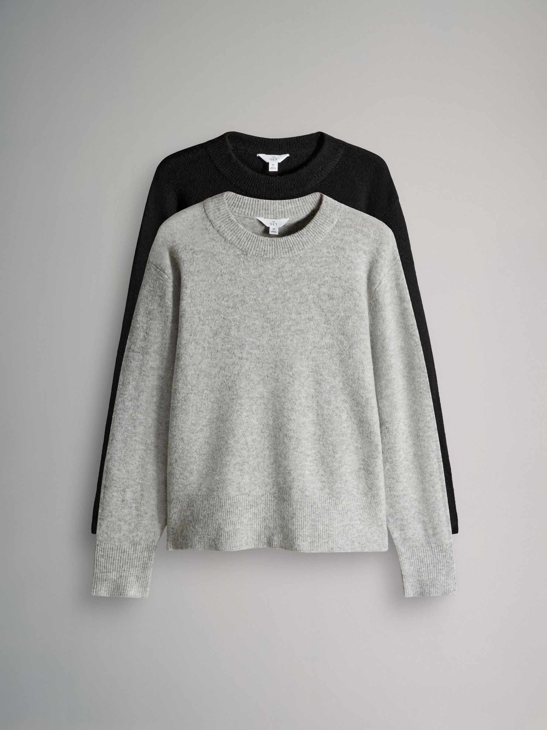 2 Pack Crew Neck Knitted Jumper With Wool - Image 2 of 9