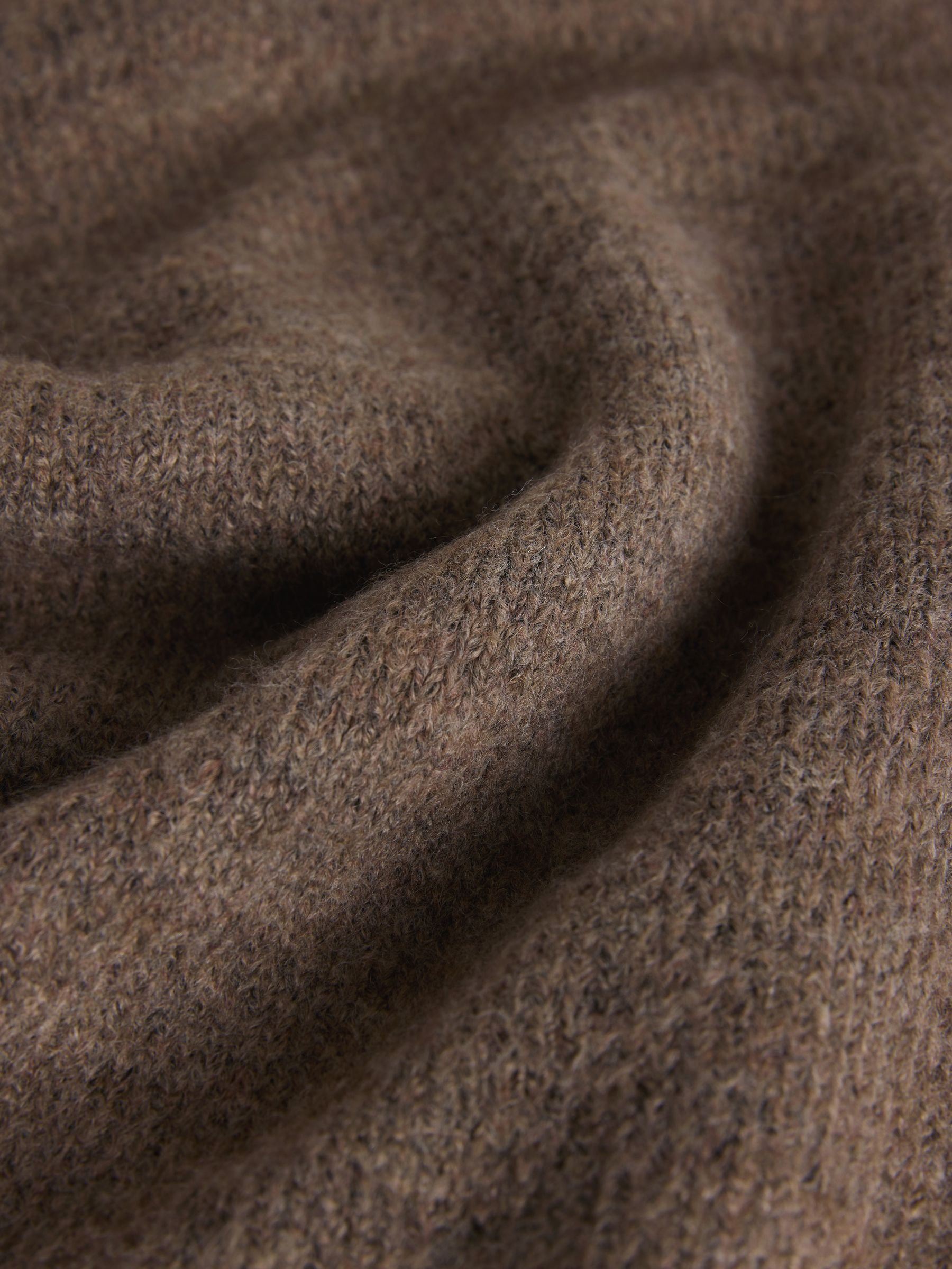 Brown Marl/Charcoal Grey Marl 2 Pack Knitted Roll Neck Jumpers - Image 5 of 5