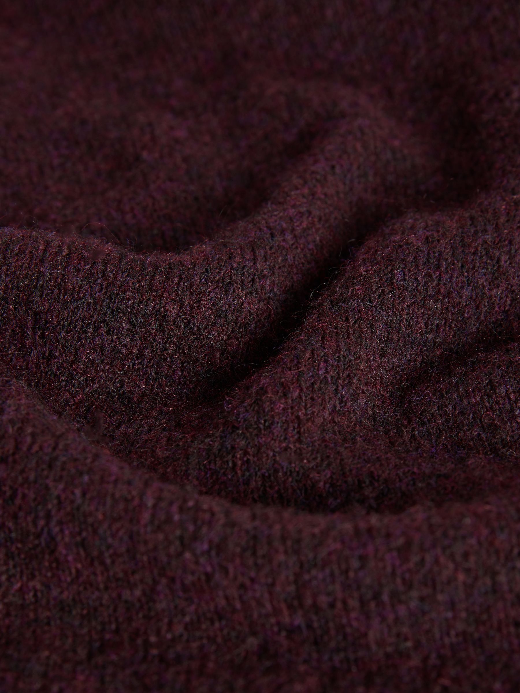 Navy Blue/Chocolate Brown/Burgundy Red - 3 Pack Knitted T-Shirt With Wool - Image 10 of 10