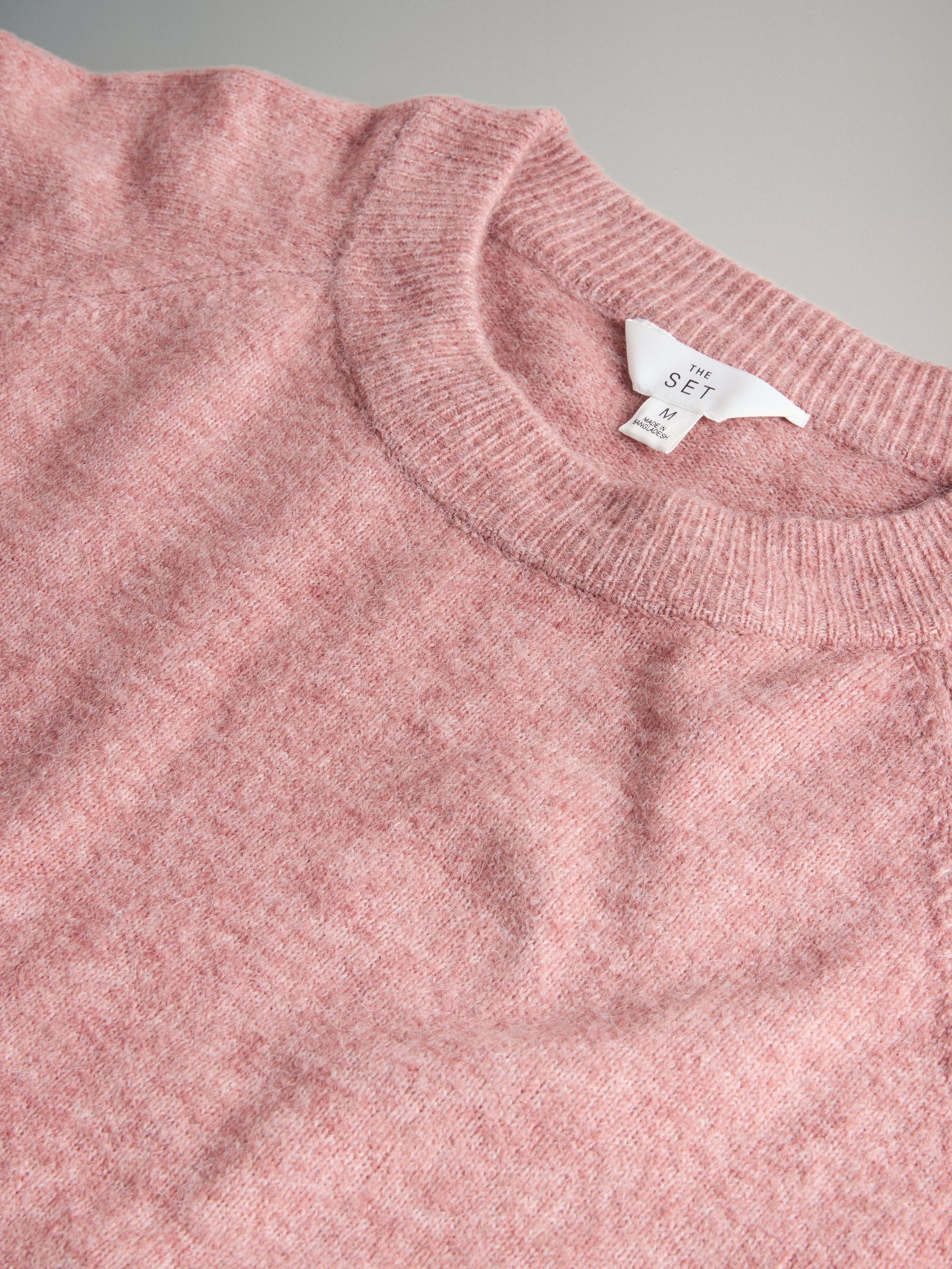 Pink/Oatmeal/Cream 3 Pack Knitted T-Shirts With Wool - Image 5 of 5