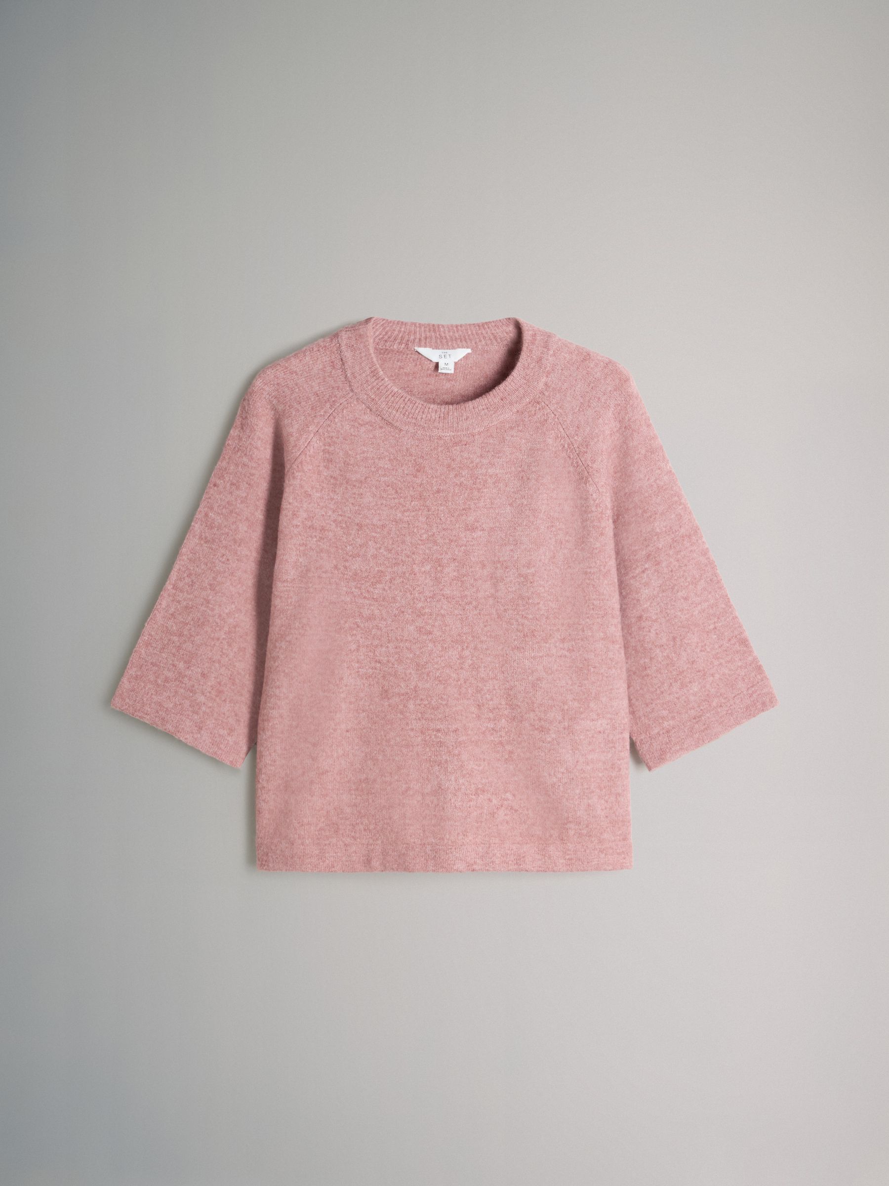 Pink/Oatmeal/Cream - 3 Pack Knitted T-Shirt With Wool - Image 8 of 10