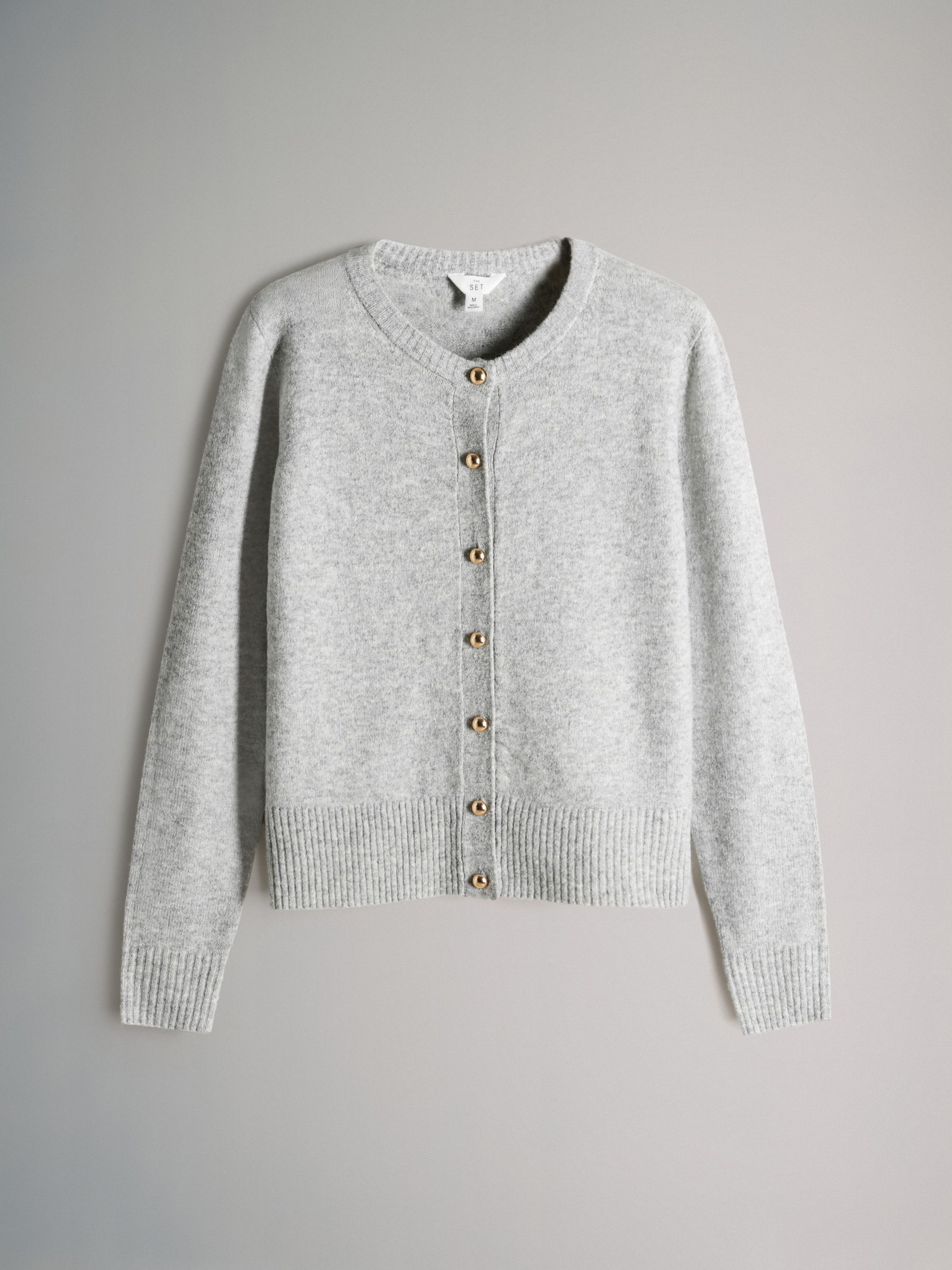 2 Pack Gold Button Knitted Cardigans With Wool - Image 4 of 11