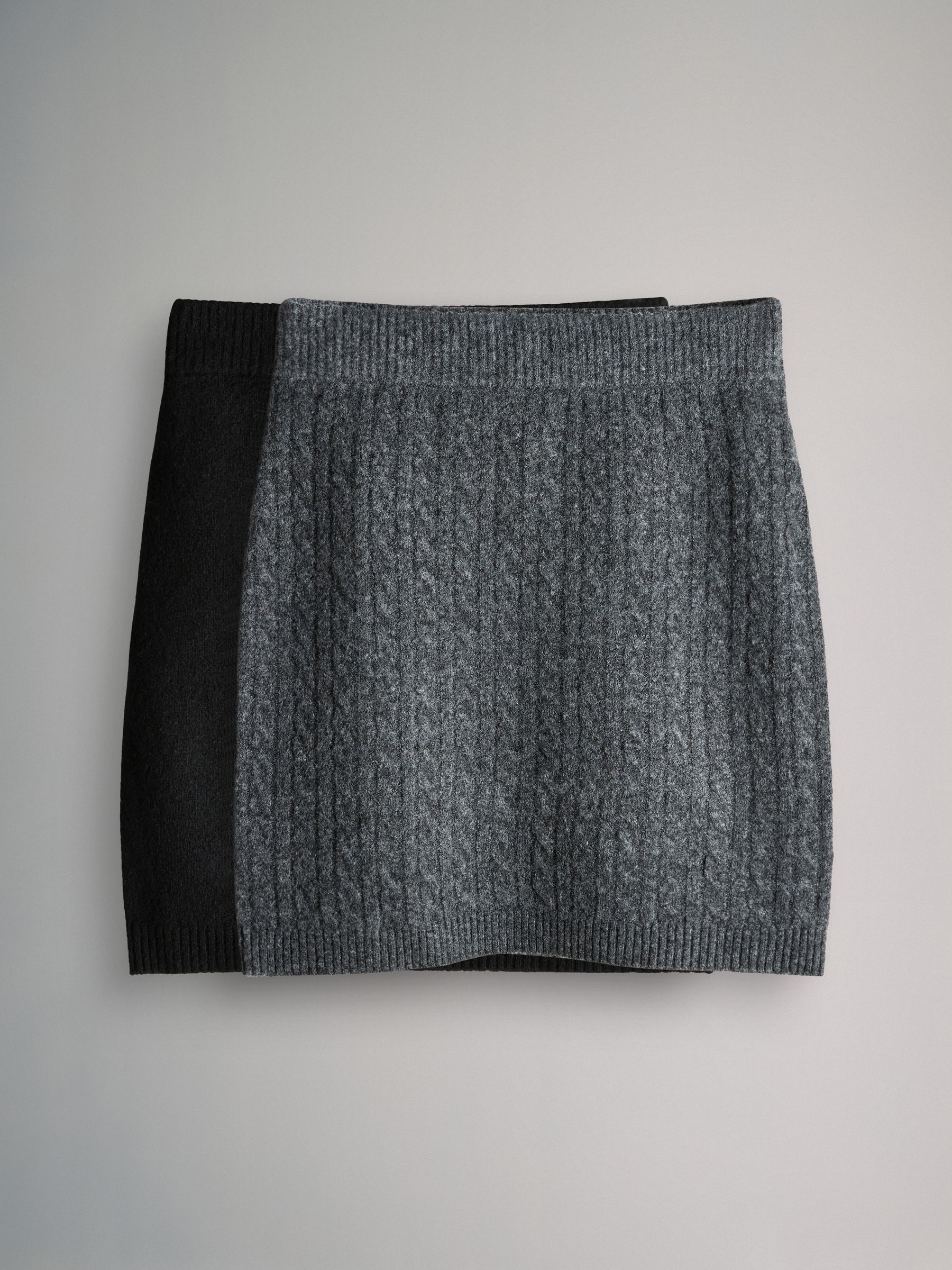 2 Pack Knitted Wool Mini Skirts - Image 2 of 6 2 Pack Knitted Wool Mini Skirts - Image 2 of 6
