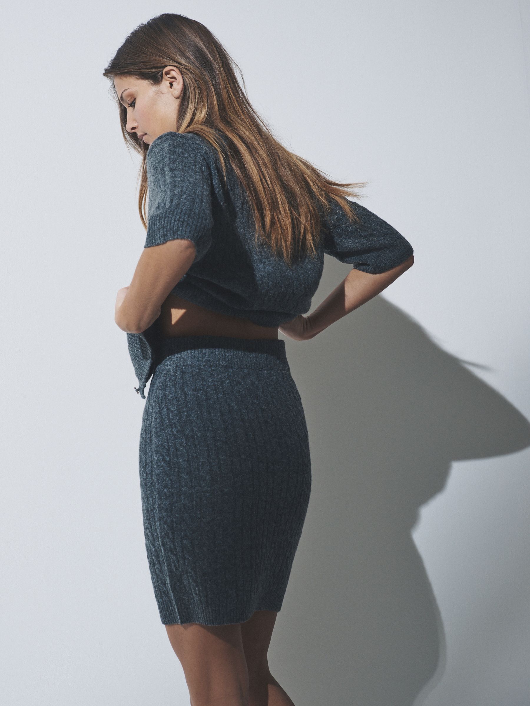 2 Pack Knitted Wool Mini Skirts - Image 3 of 6