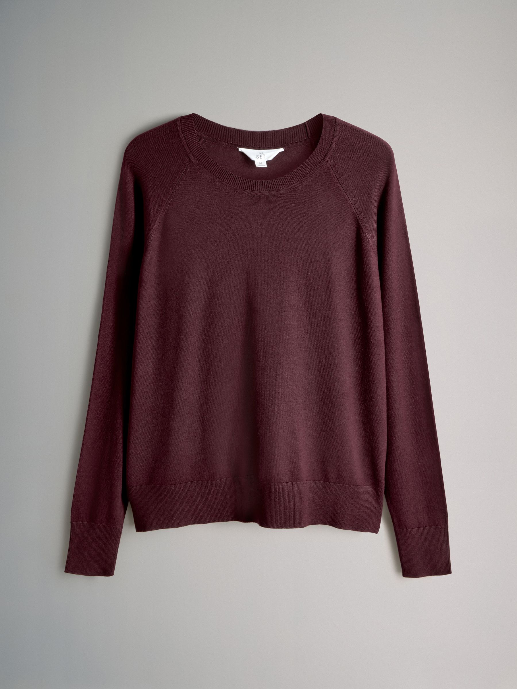 Taupe Brown/Burgundy/Dark Pink/Light Pink - 4 Pack Long Sleeve Fine Knit T-Shirts - Image 2 of 6