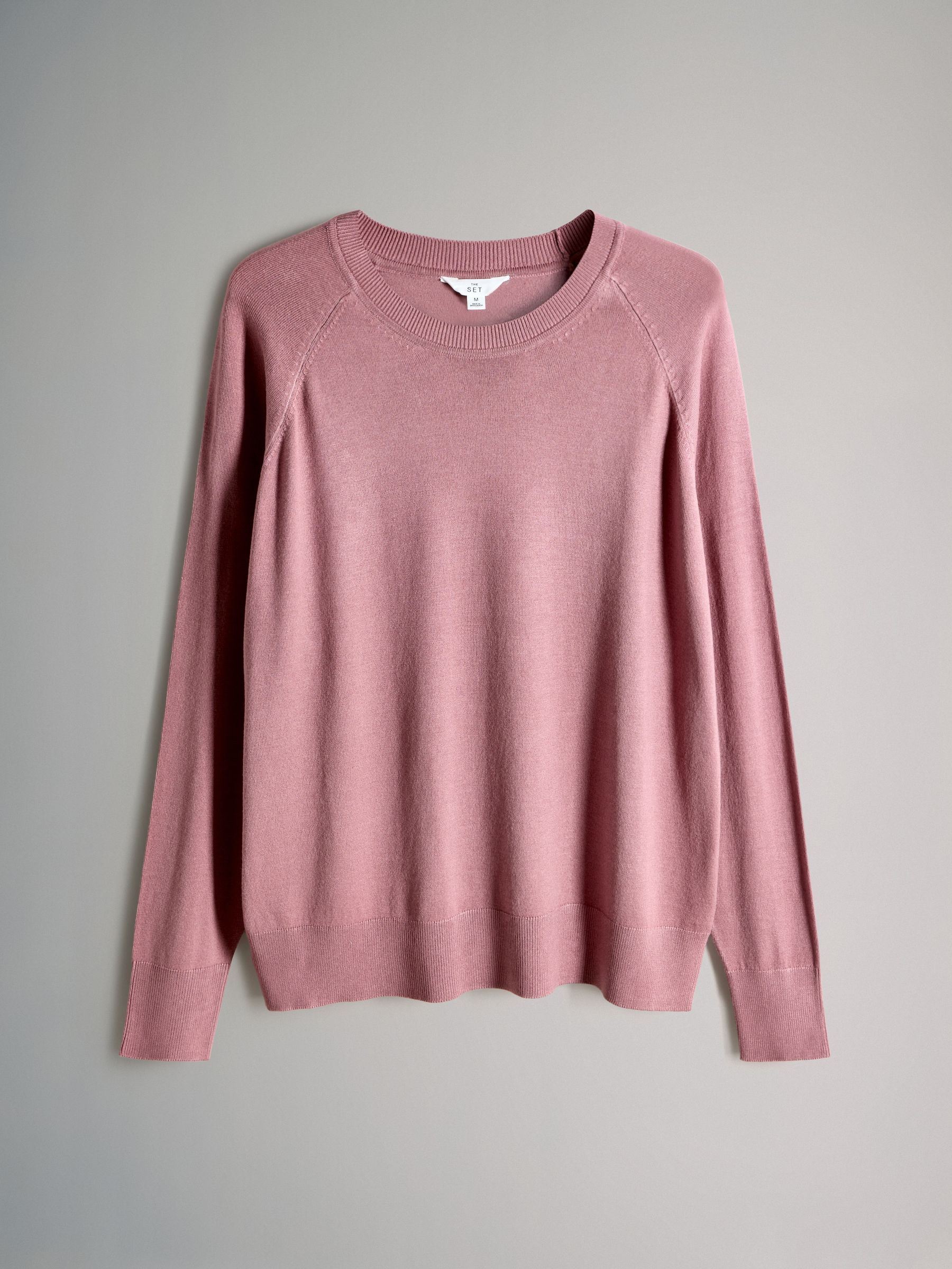 Taupe Brown/Burgundy/Dark Pink/Light Pink - 4 Pack Long Sleeve Fine Knit T-Shirts - Image 4 of 6