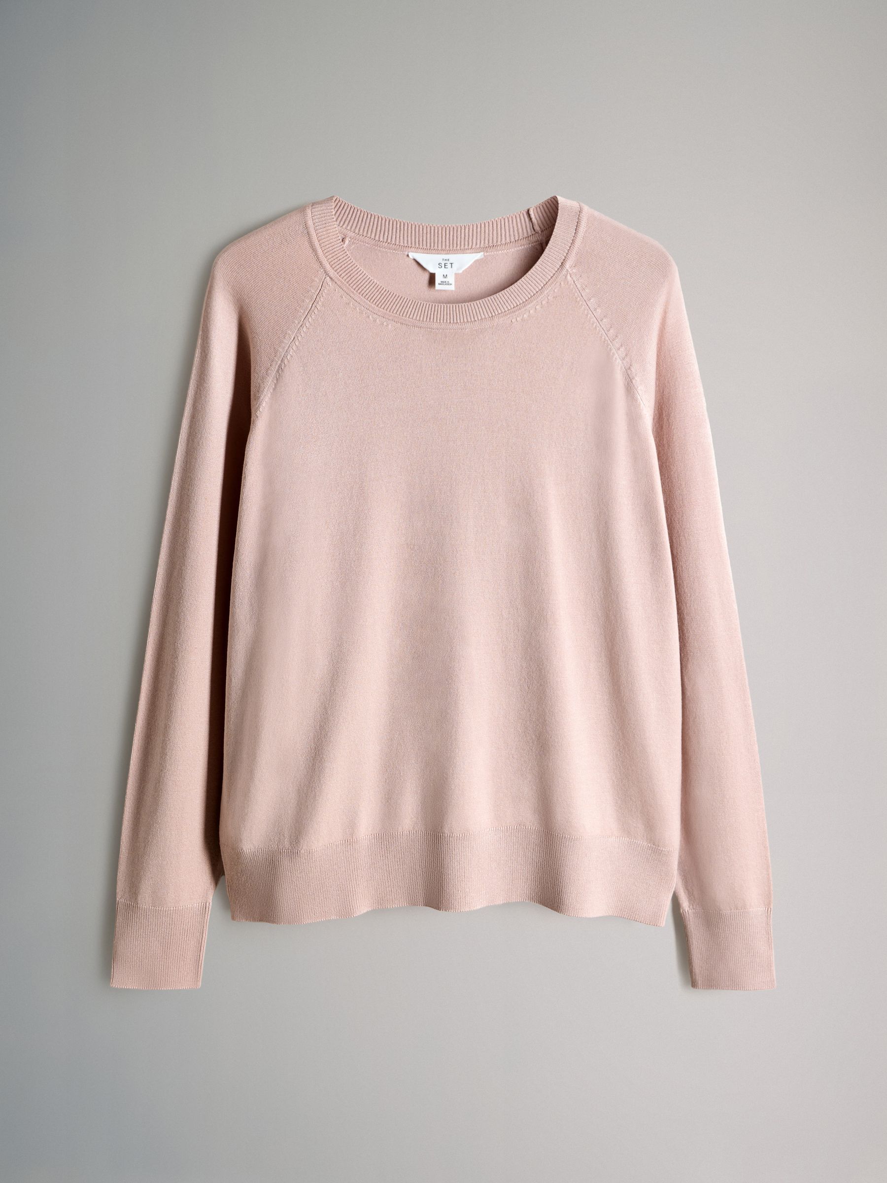 Taupe Brown/Burgundy/Dark Pink/Light Pink - 4 Pack Long Sleeve Fine Knit T-Shirts - Image 5 of 6