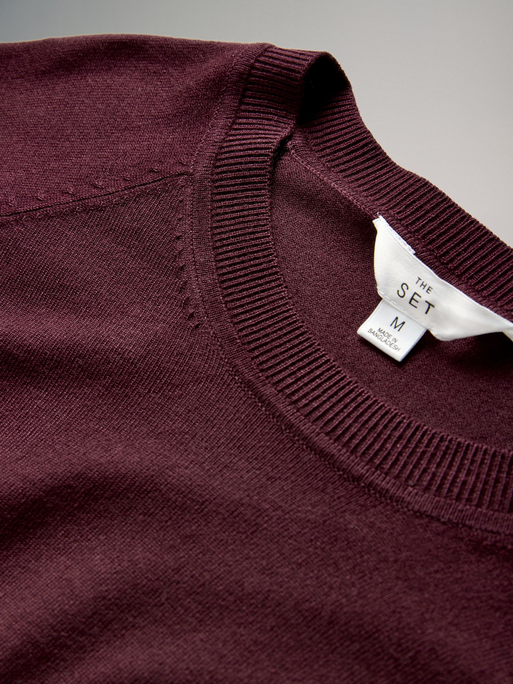 Taupe Brown/Burgundy/Dark Pink/Light Pink - 4 Pack Long Sleeve Fine Knit T-Shirts - Image 6 of 6