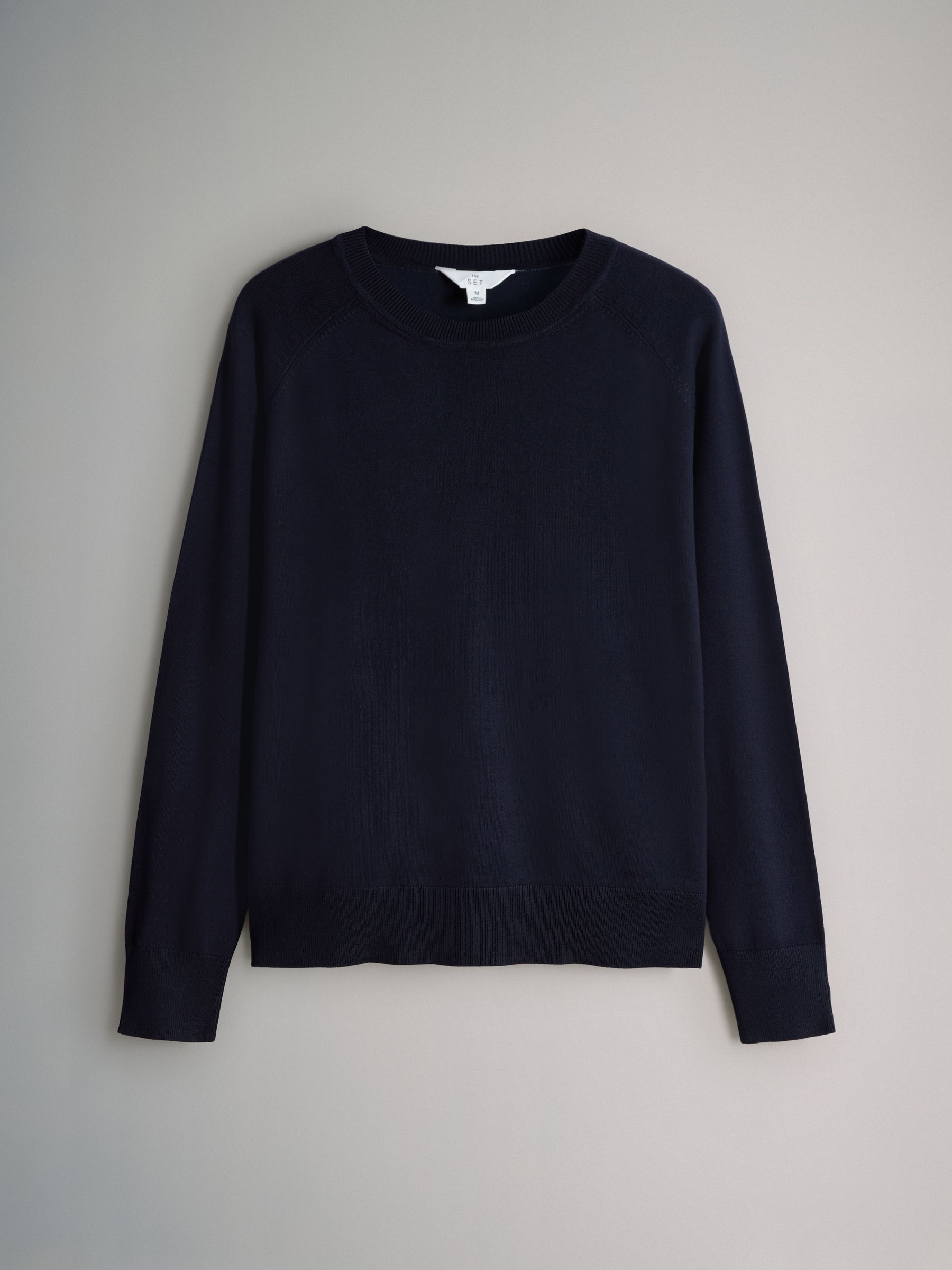 Chocolate Brown/Navy Blue/Burgundy Red - 4 Pack Fine Knit Crew Neck Jumpers - Image 4 of 6