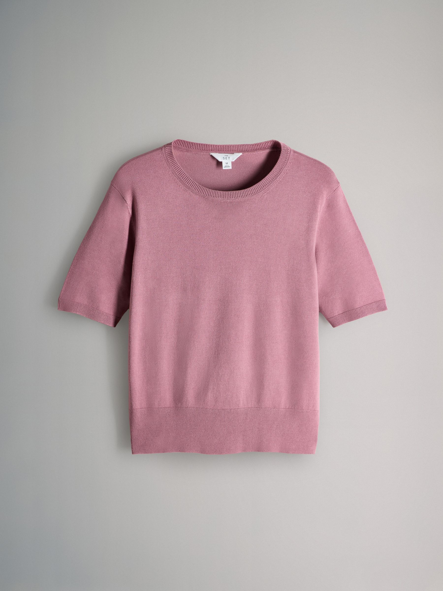 Chocolate Brown/Burgundy/Dark Pink/Brown - 4 Pack Long Sleeve Fine Knit T-Shirts - Image 2 of 6