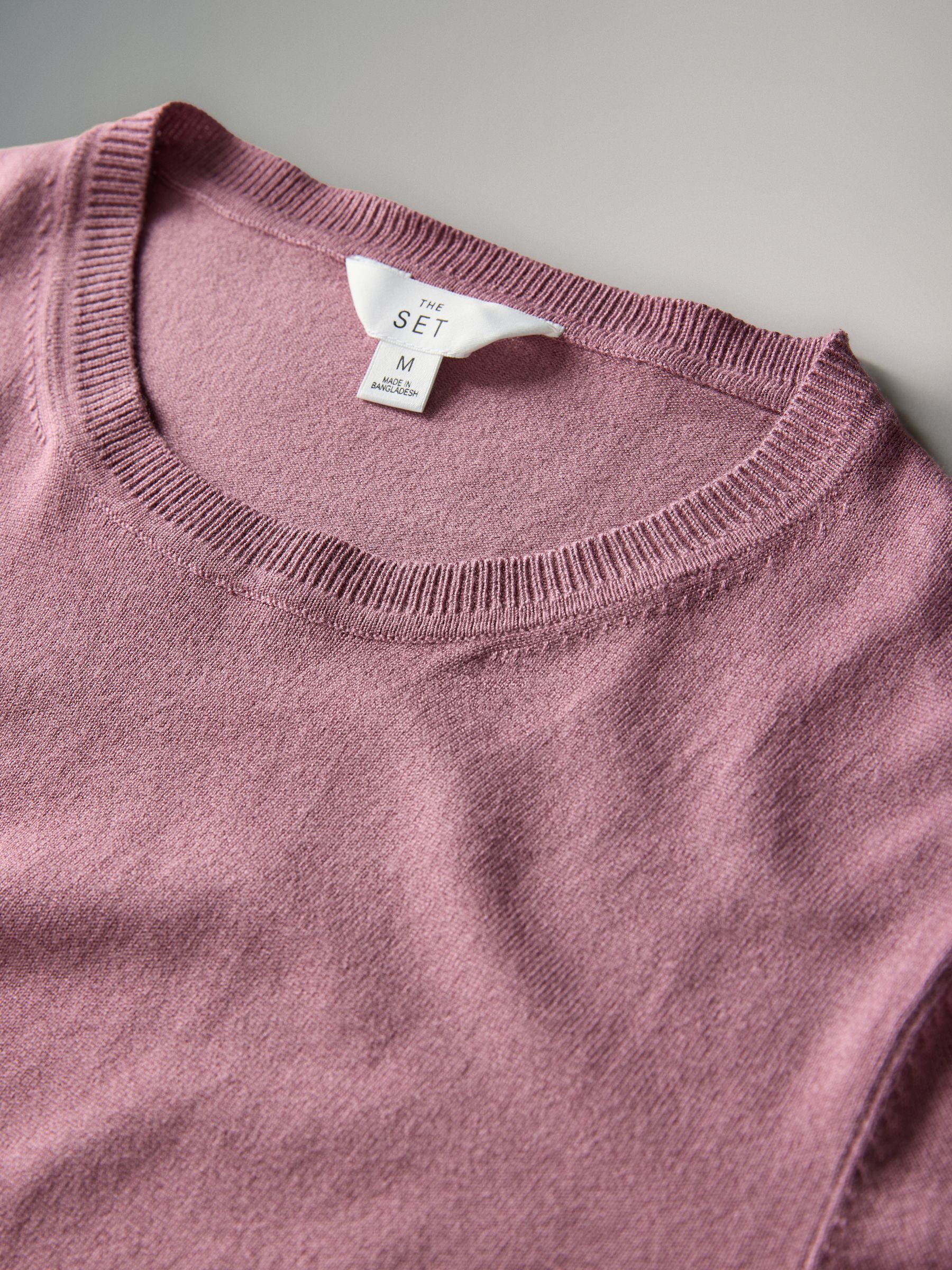 Chocolate Brown/Burgundy/Dark Pink/Brown - 4 Pack Long Sleeve Fine Knit T-Shirts - Image 6 of 6