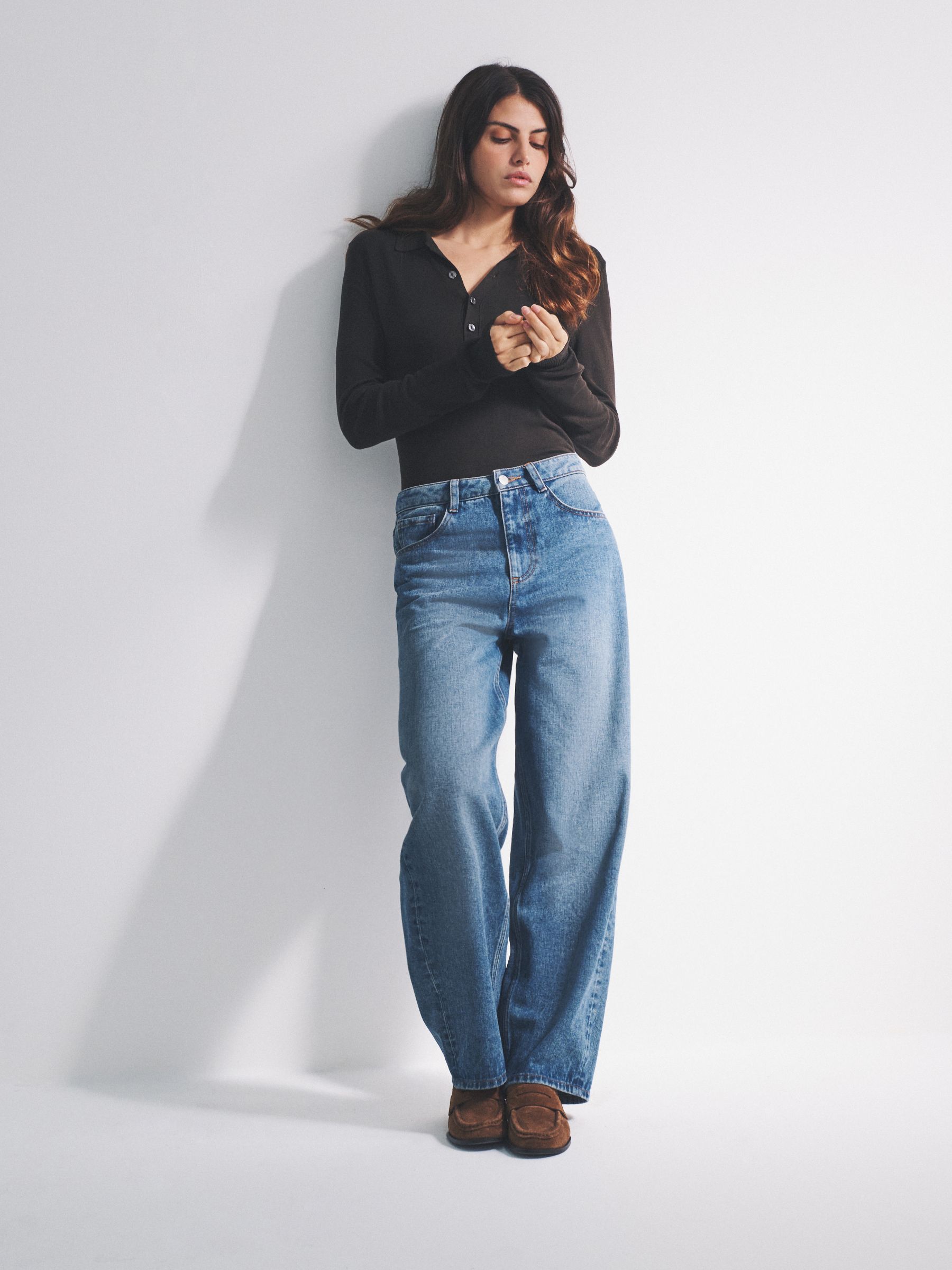 Fine Knit Collared Polo Jumpers 2 Pack - Image 5 of 10