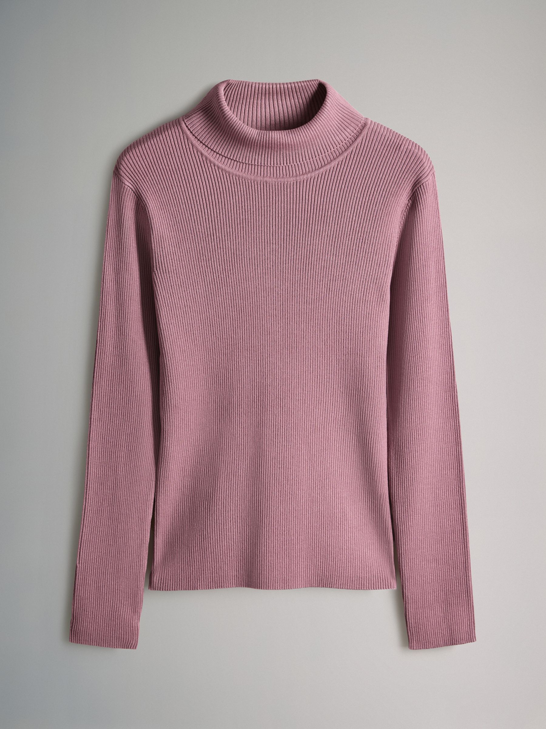 3 Pack Ribbed Knit Roll Neck Tops - Image 2 of 6