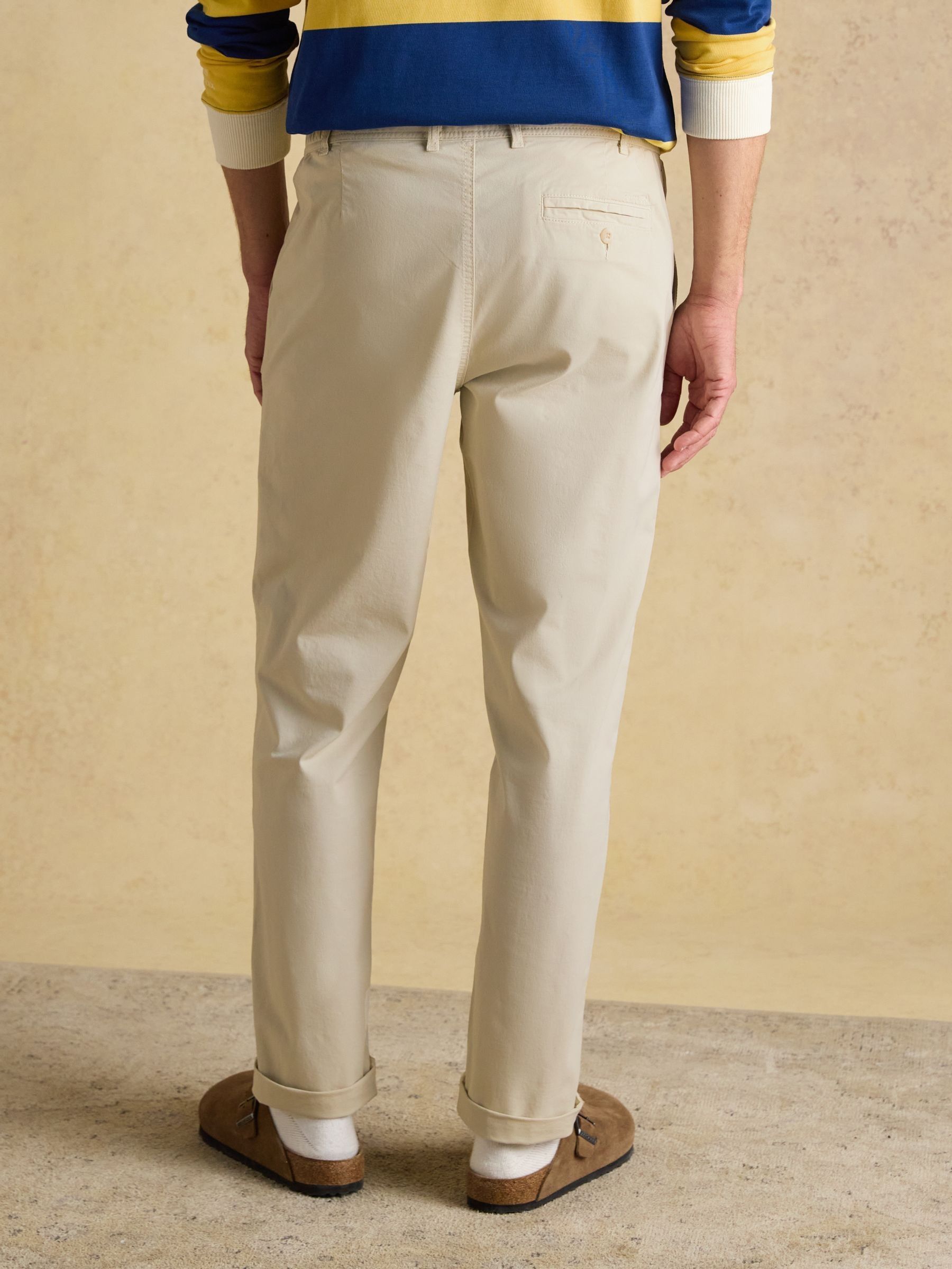 Norfolk Cream Relaxed Fit Chino Trousers - Image 4 of 10