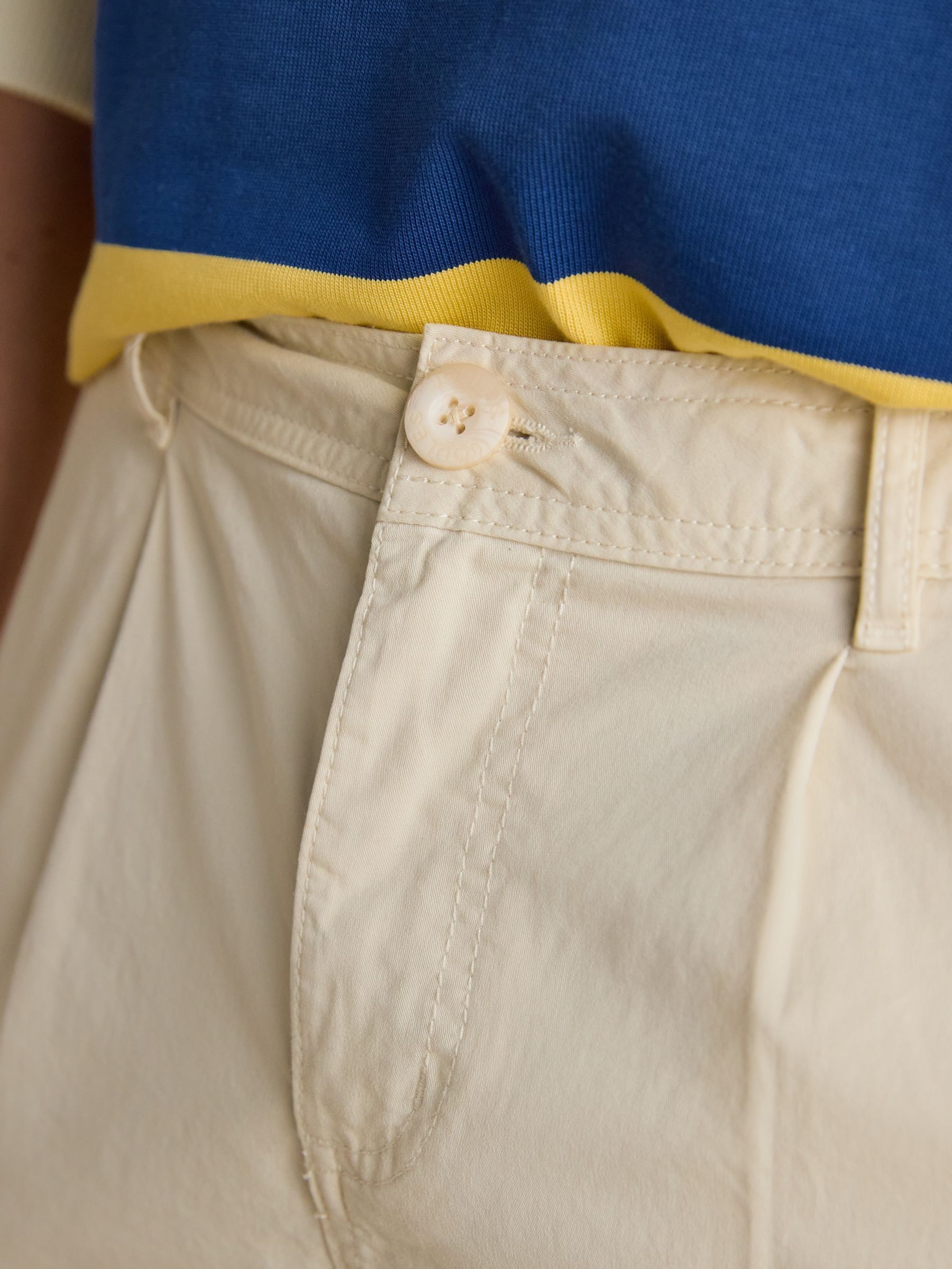 Norfolk Cream Relaxed Fit Chino Trousers - Image 7 of 10