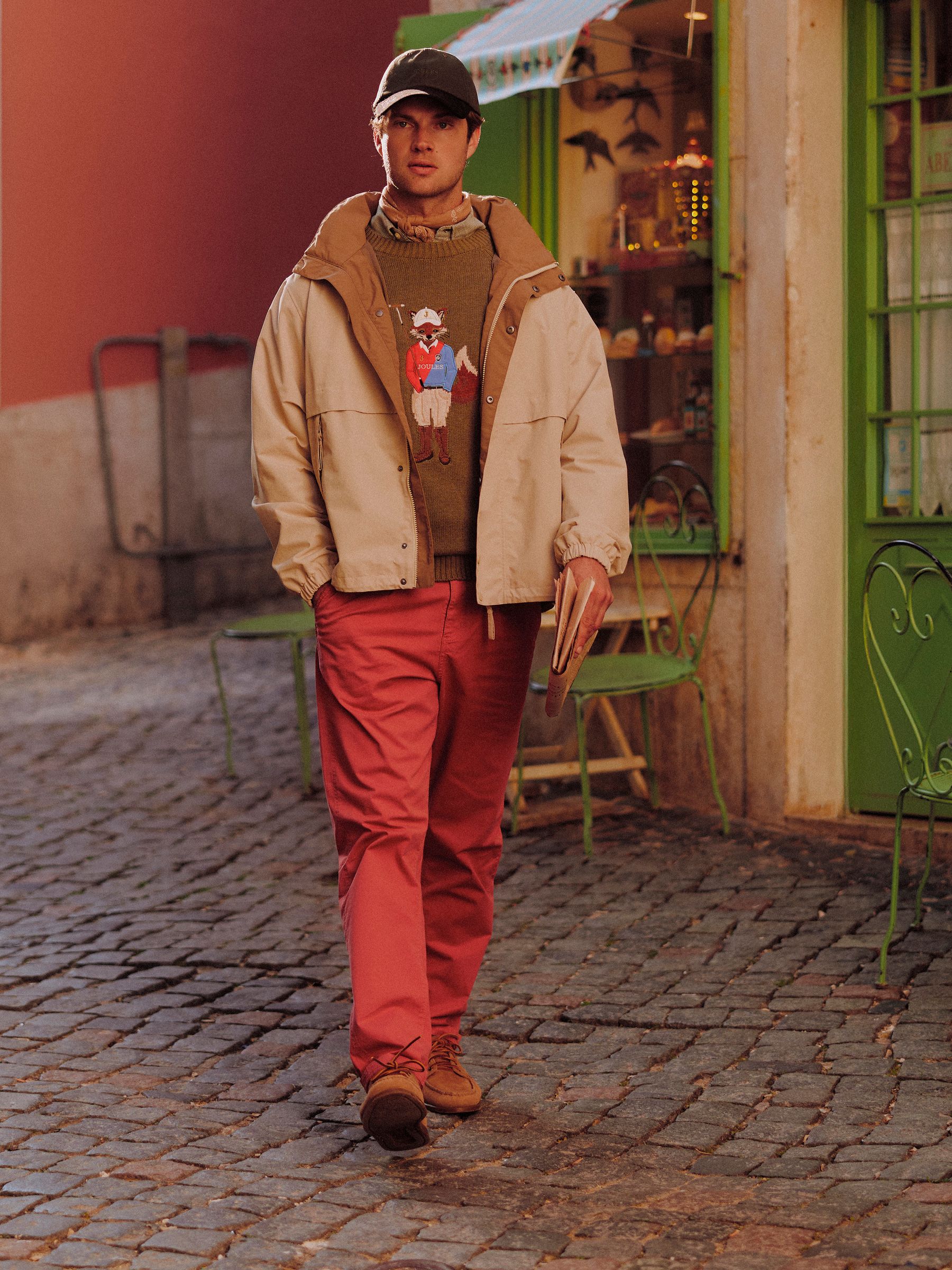 Norfolk Rose Pink Relaxed Fit Chino Trousers - Image 2 of 9