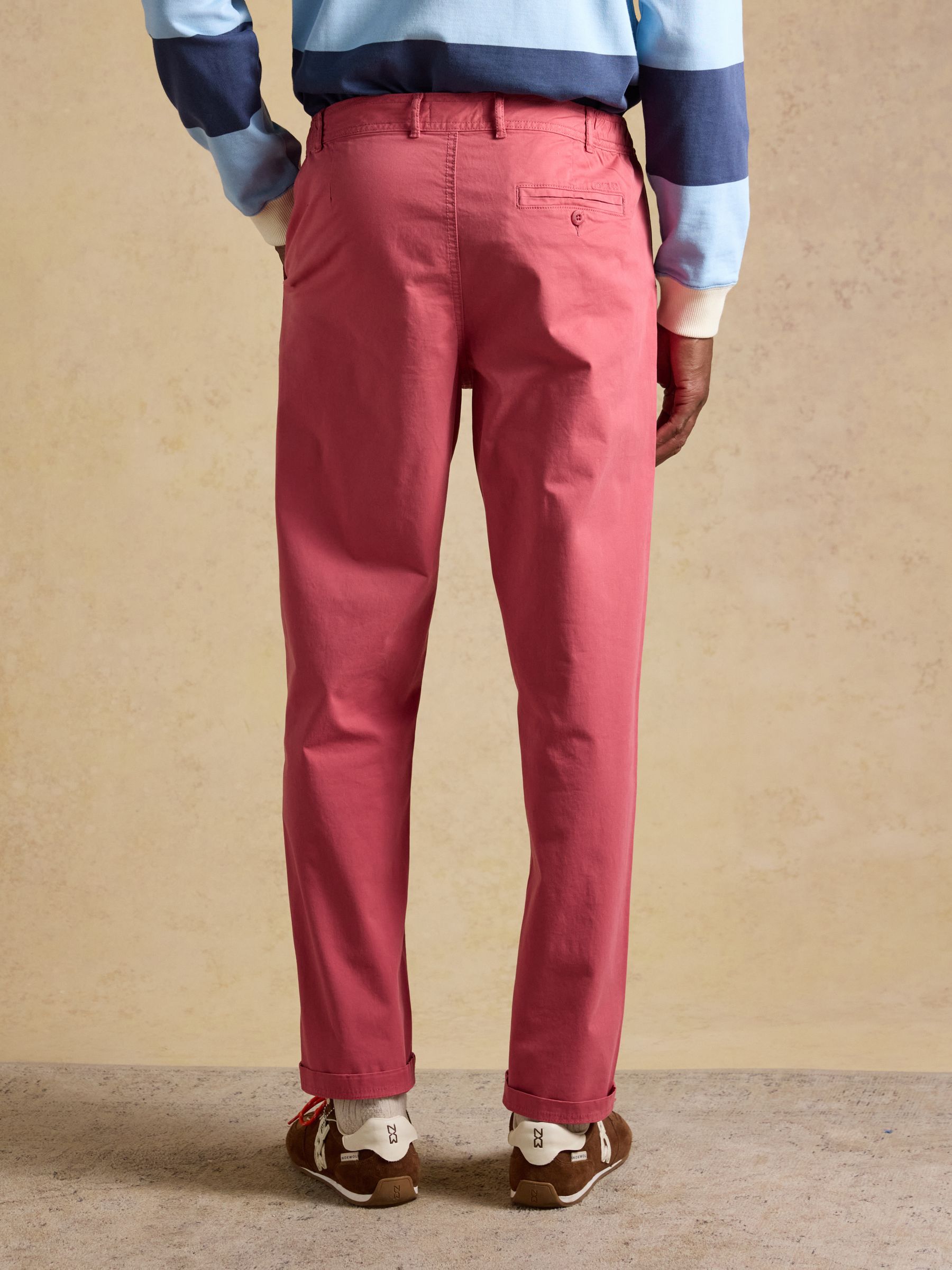 Norfolk Rose Pink Relaxed Fit Chino Trousers - Image 4 of 9