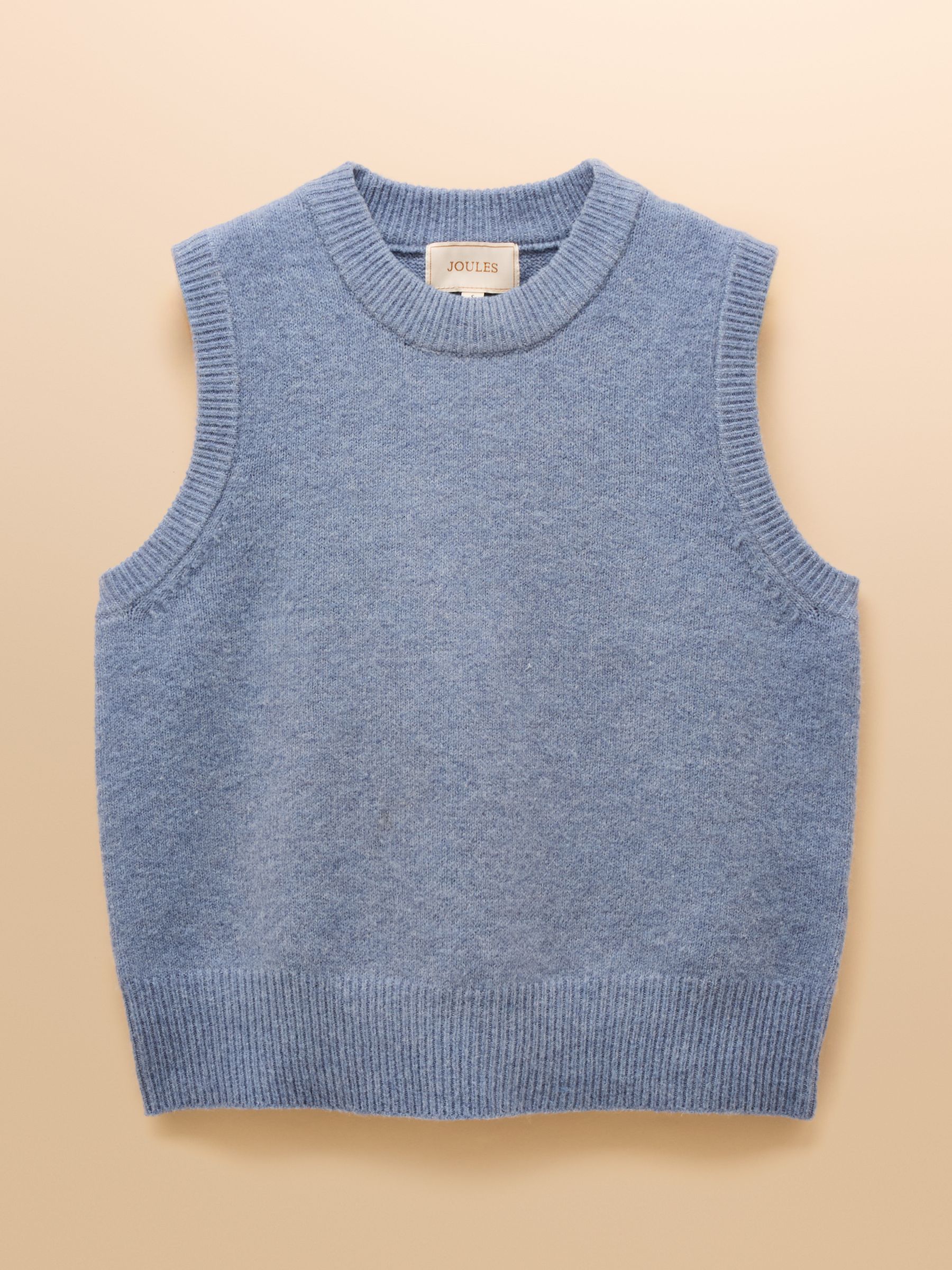 Holly Blue Knitted Crew Neck Vest - Image 8 of 8