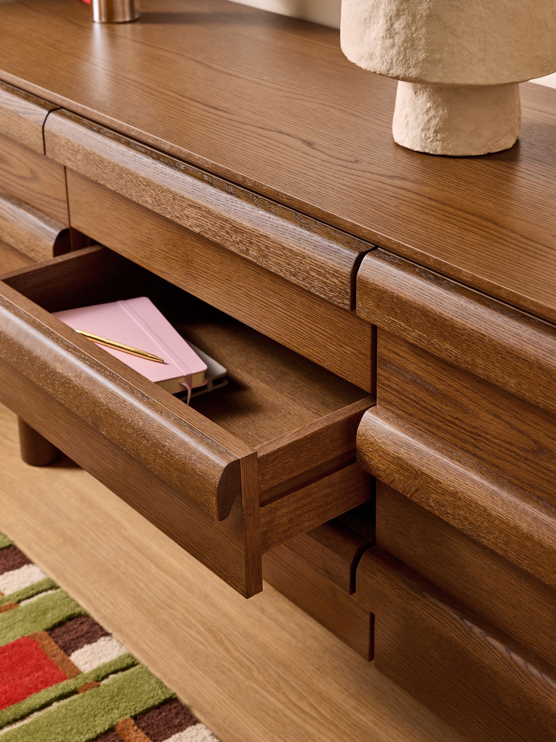 Plinth Large Sideboard in Oak - Image 2 of 7 Plinth Large Sideboard in Oak - Image 2 of 7