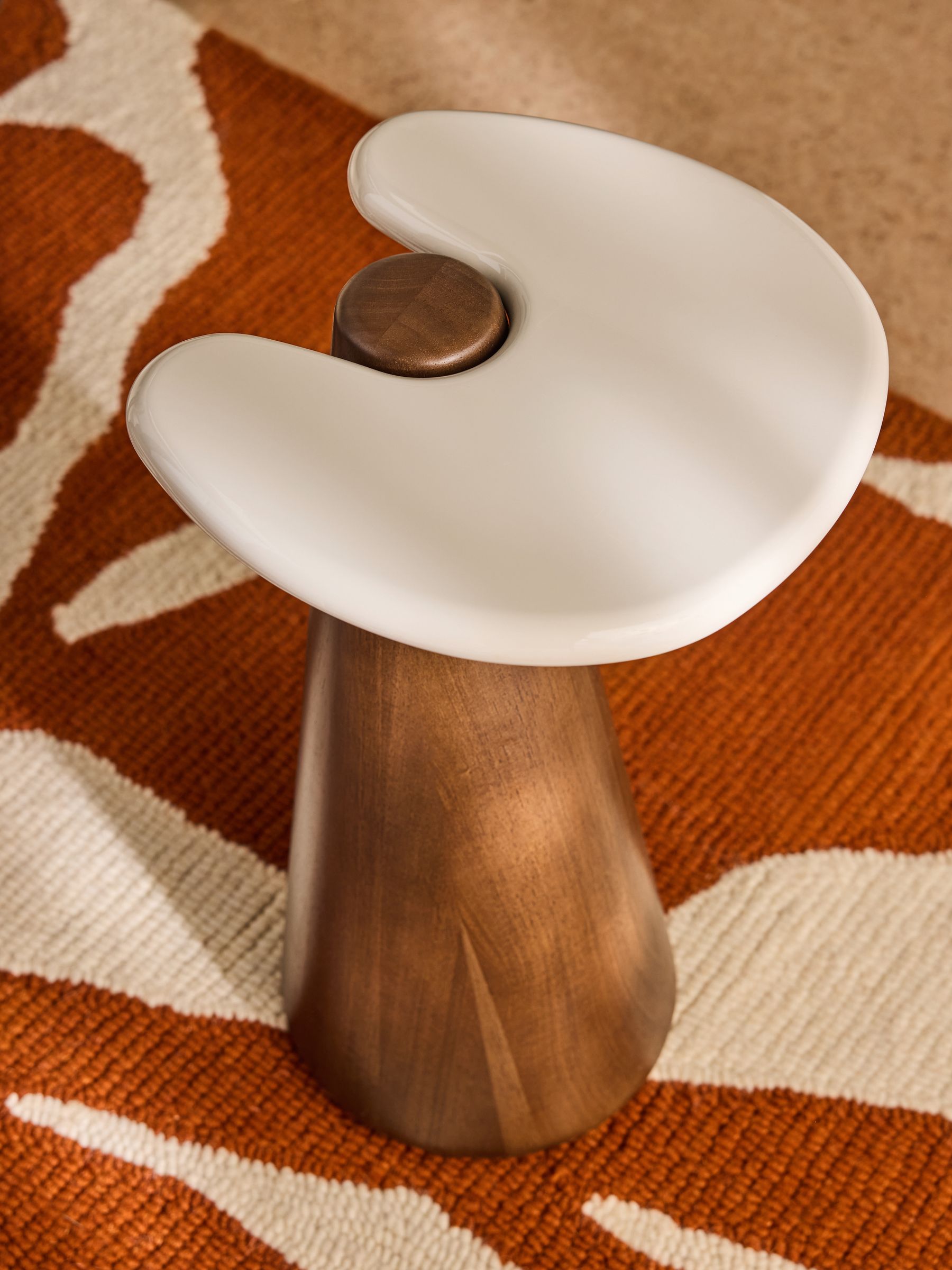 Finlo Side Table in Dark Brown - Image 2 of 5