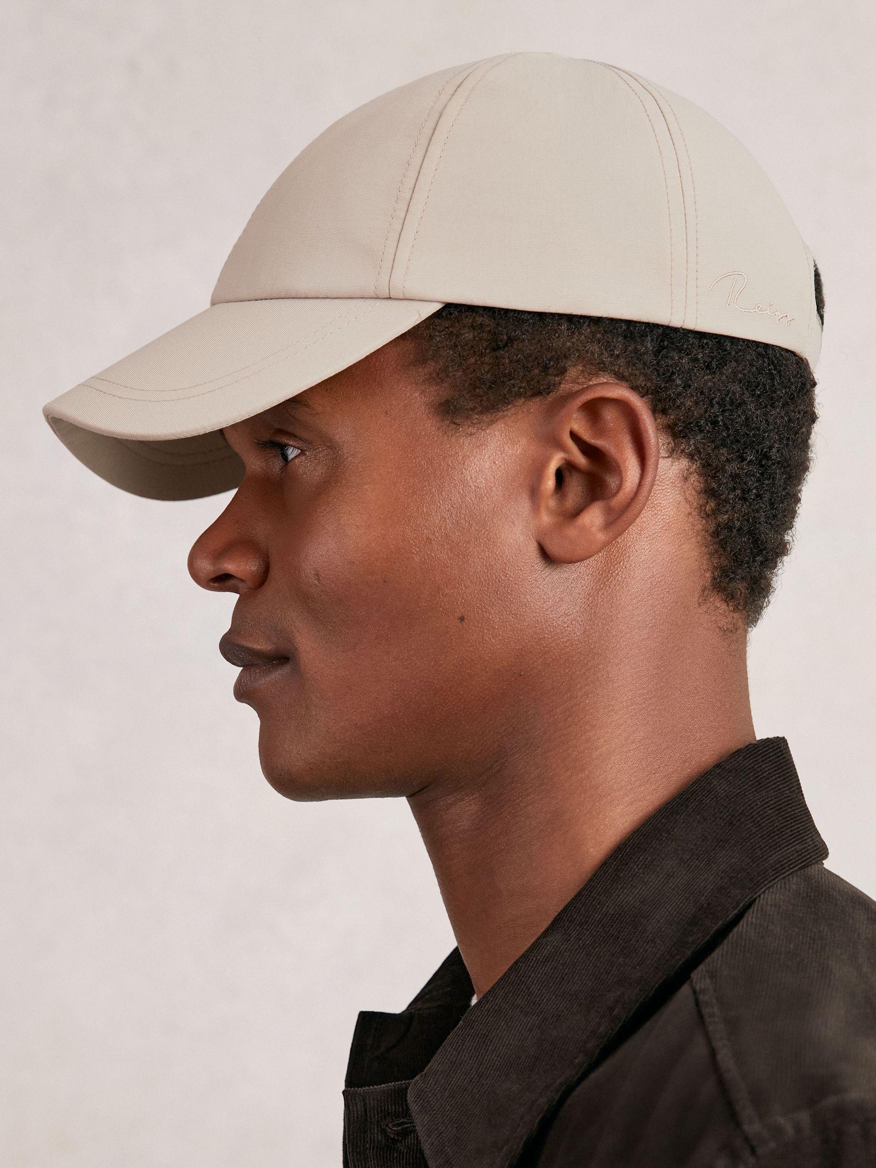 Embroidered-Logo Tech Baseball Cap in Stone - Image 2 of 5