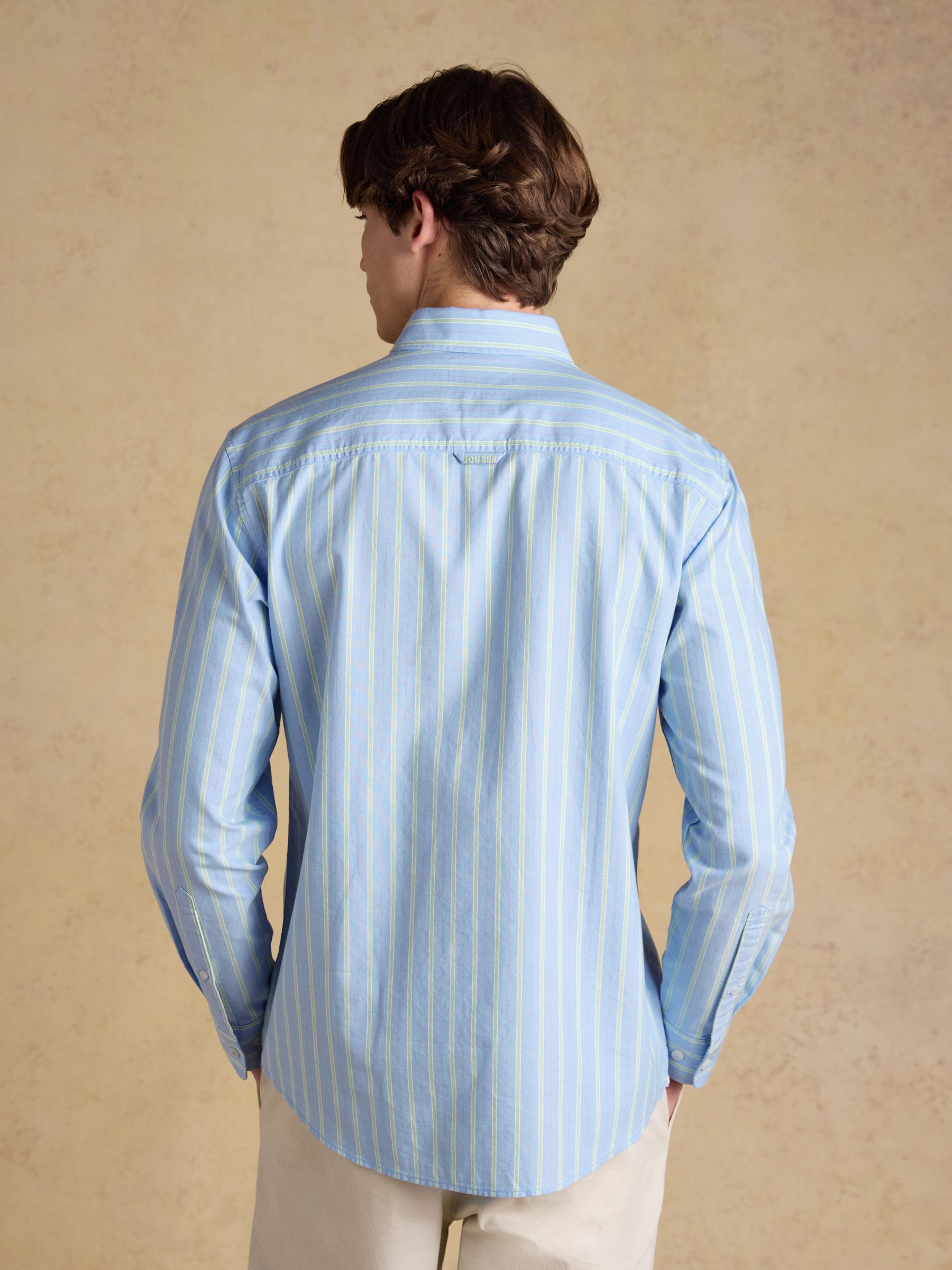 Blue & White Striped Classic Fit Oxford Shirt - Image 5 of 14
