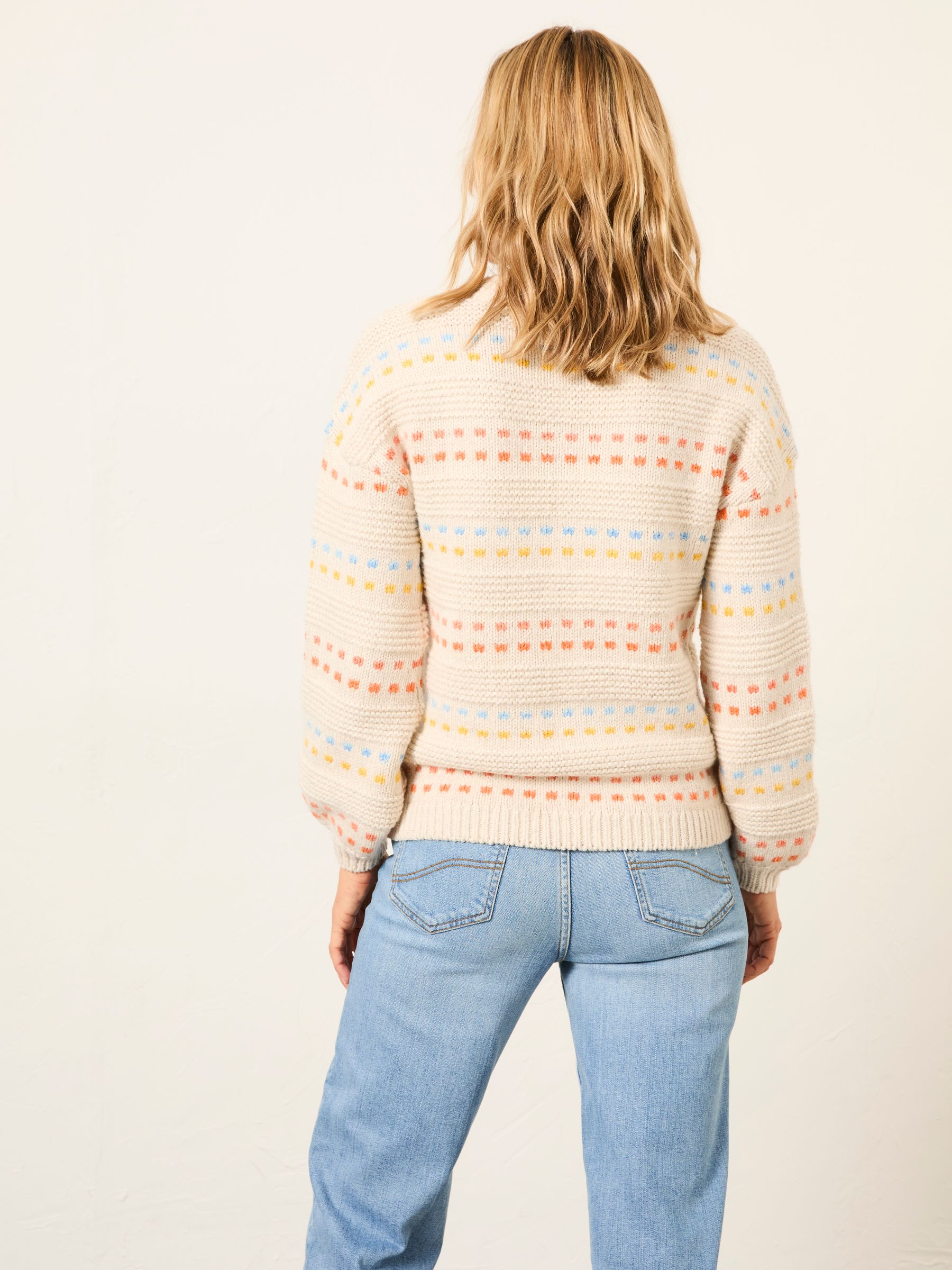Isla Ivory Pattern Jumper - Image 2 of 6