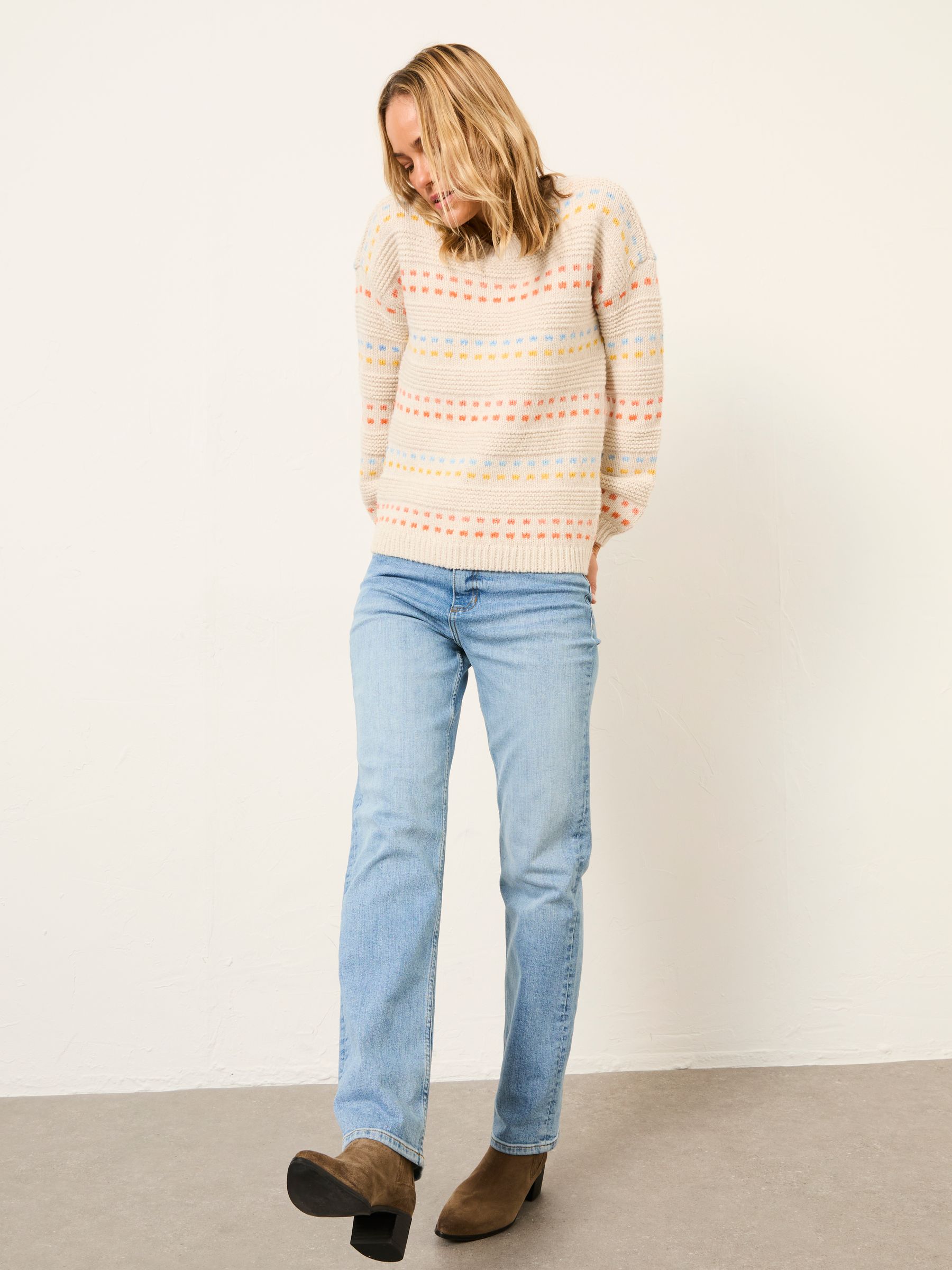 Isla Ivory Pattern Jumper - Image 3 of 6