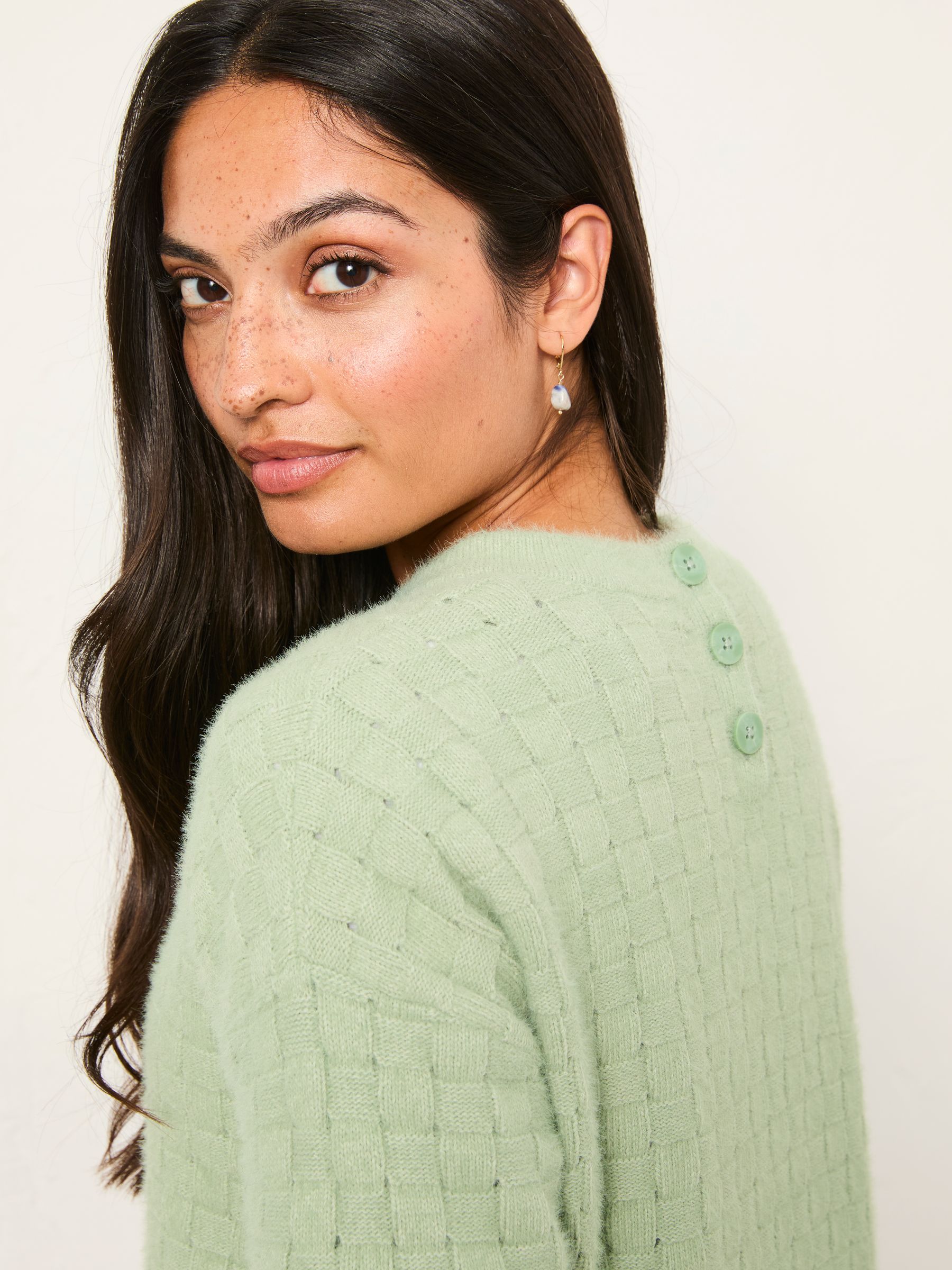 Gracie Mint Green Knitted Jumper - Image 2 of 6 Gracie Mint Green Knitted Jumper - Image 2 of 6