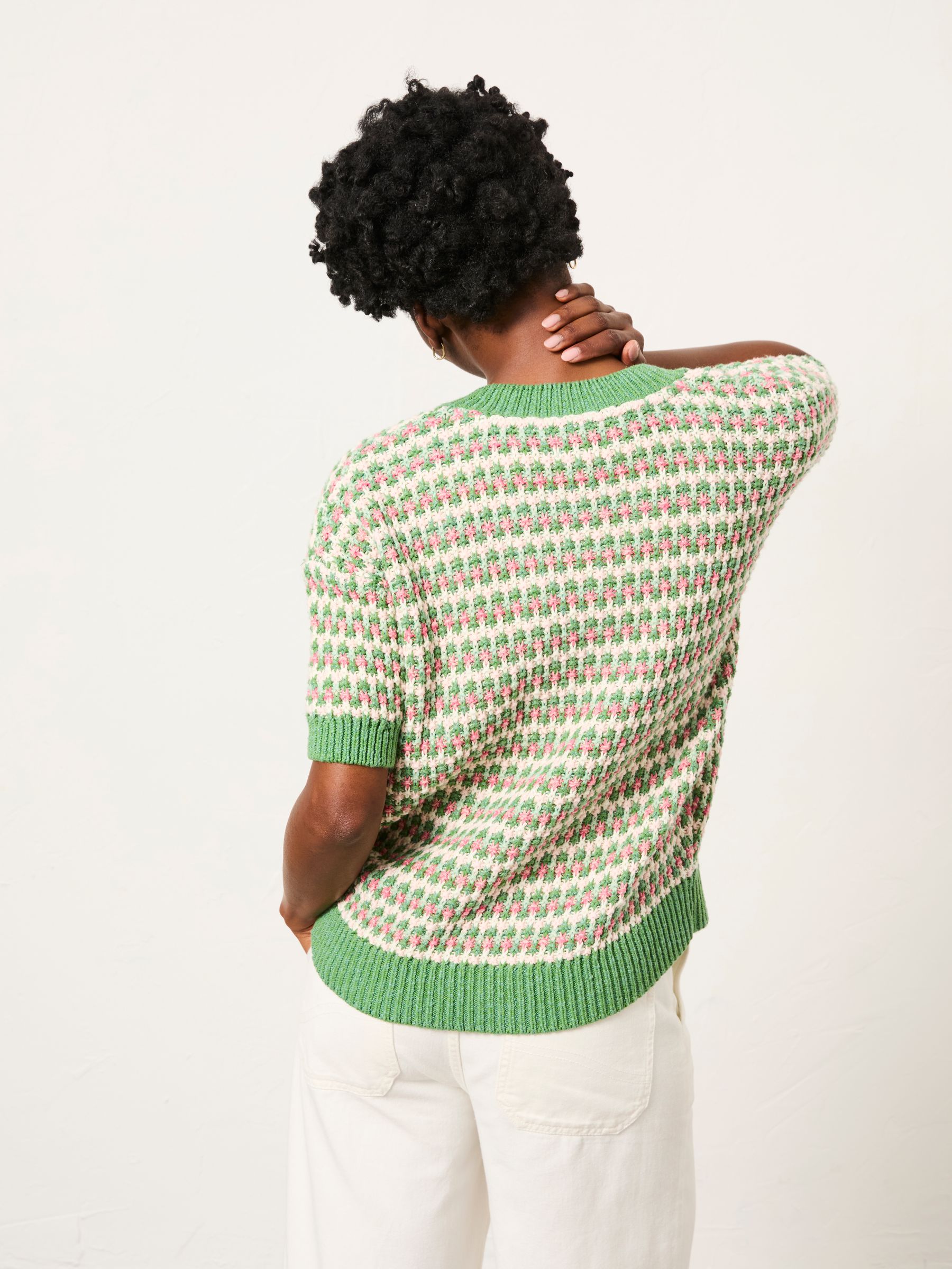 Hattie Green Pattern Jumper - Image 2 of 6