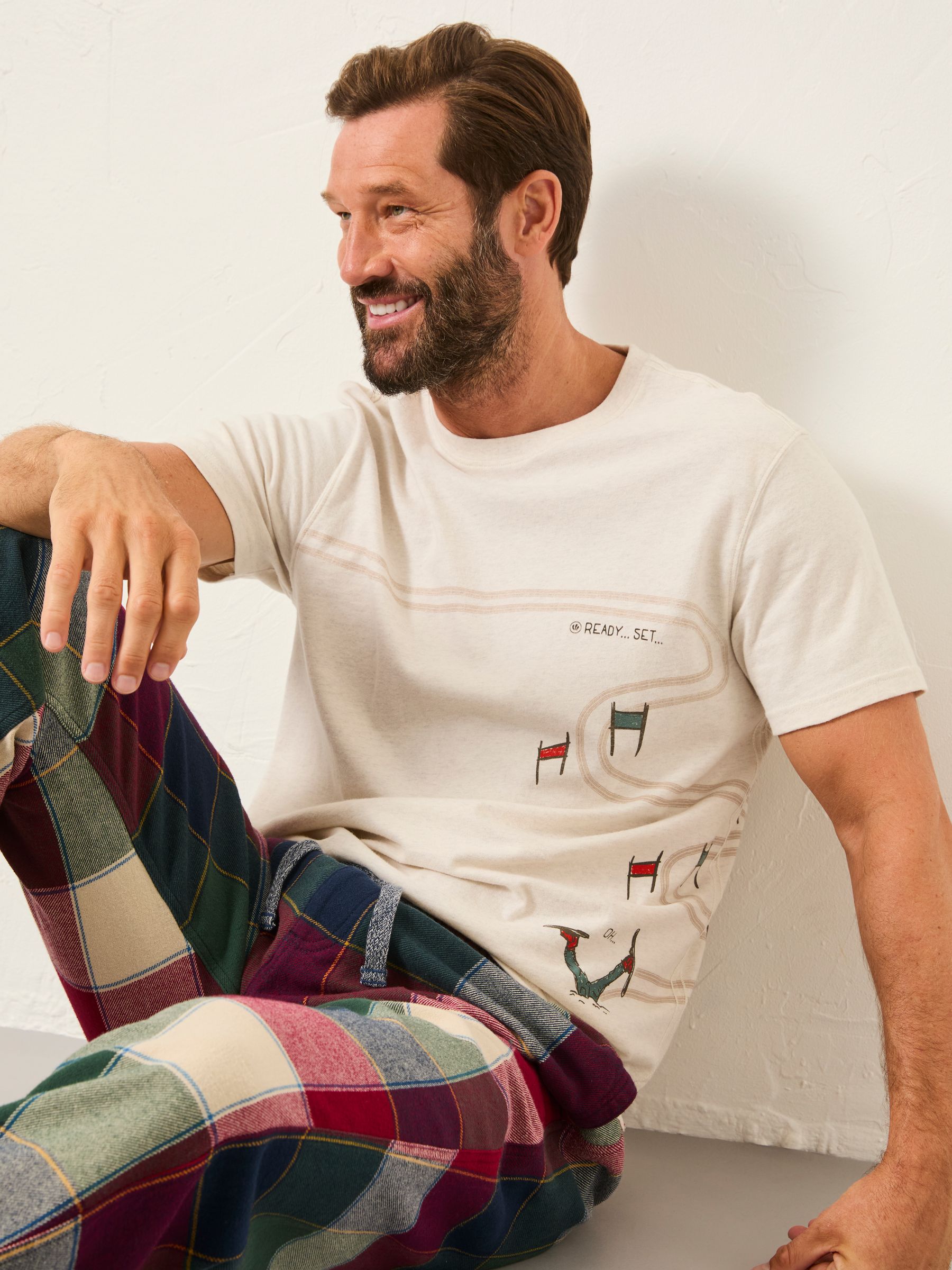 White Slalom Ski T-Shirt - Image 5 of 6