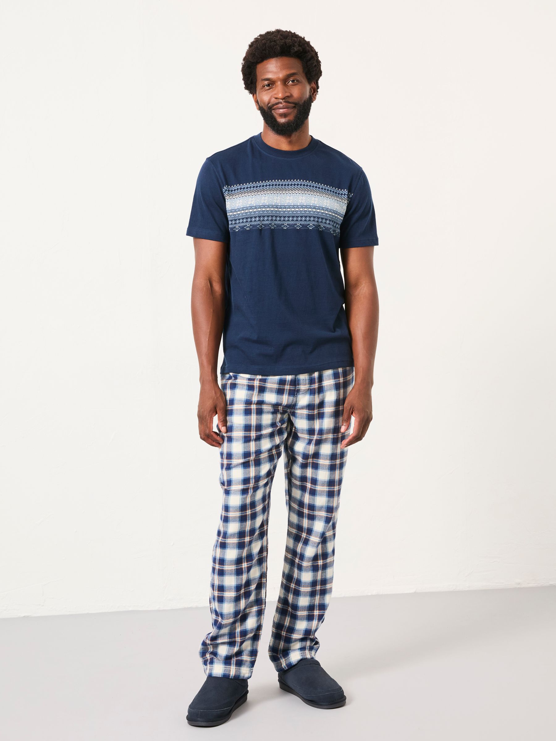 Navy Jacquard Tshirt - Image 3 of 6
