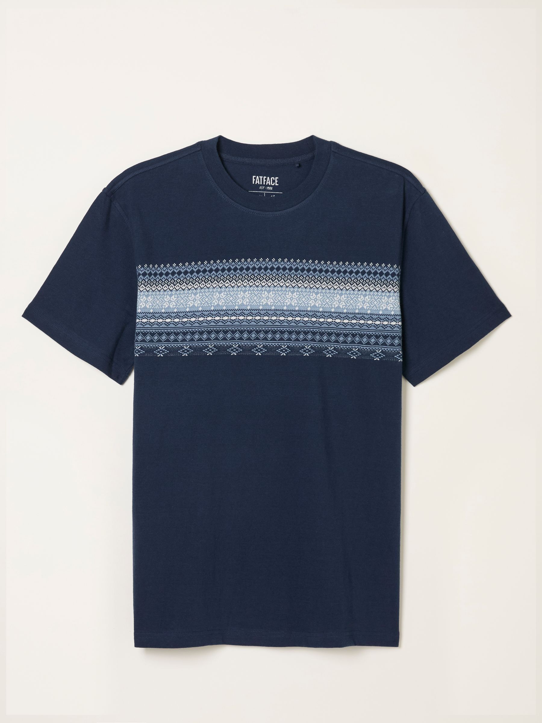 Navy Jacquard Tshirt - Image 5 of 6