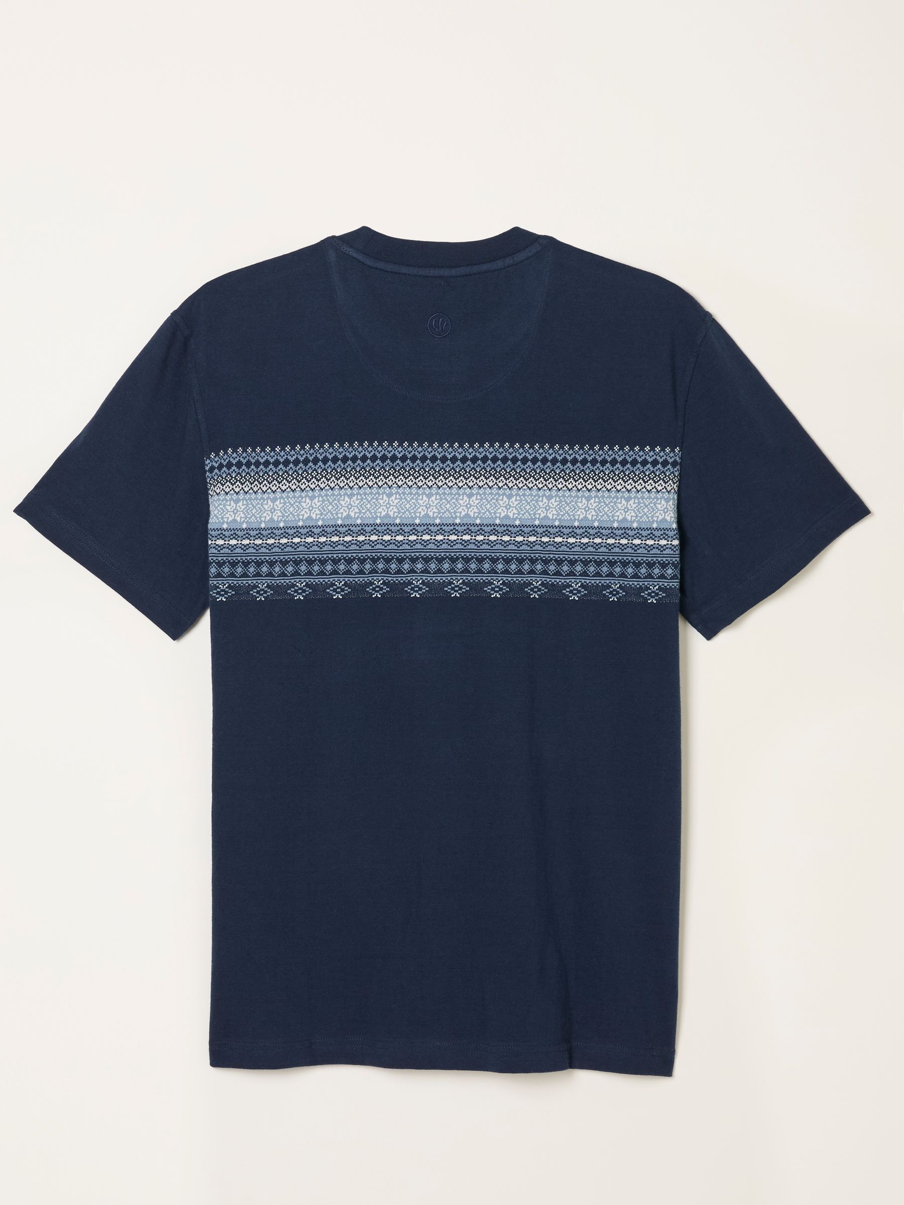 Navy Jacquard Tshirt - Image 6 of 6 Navy Jacquard Tshirt - Image 6 of 6