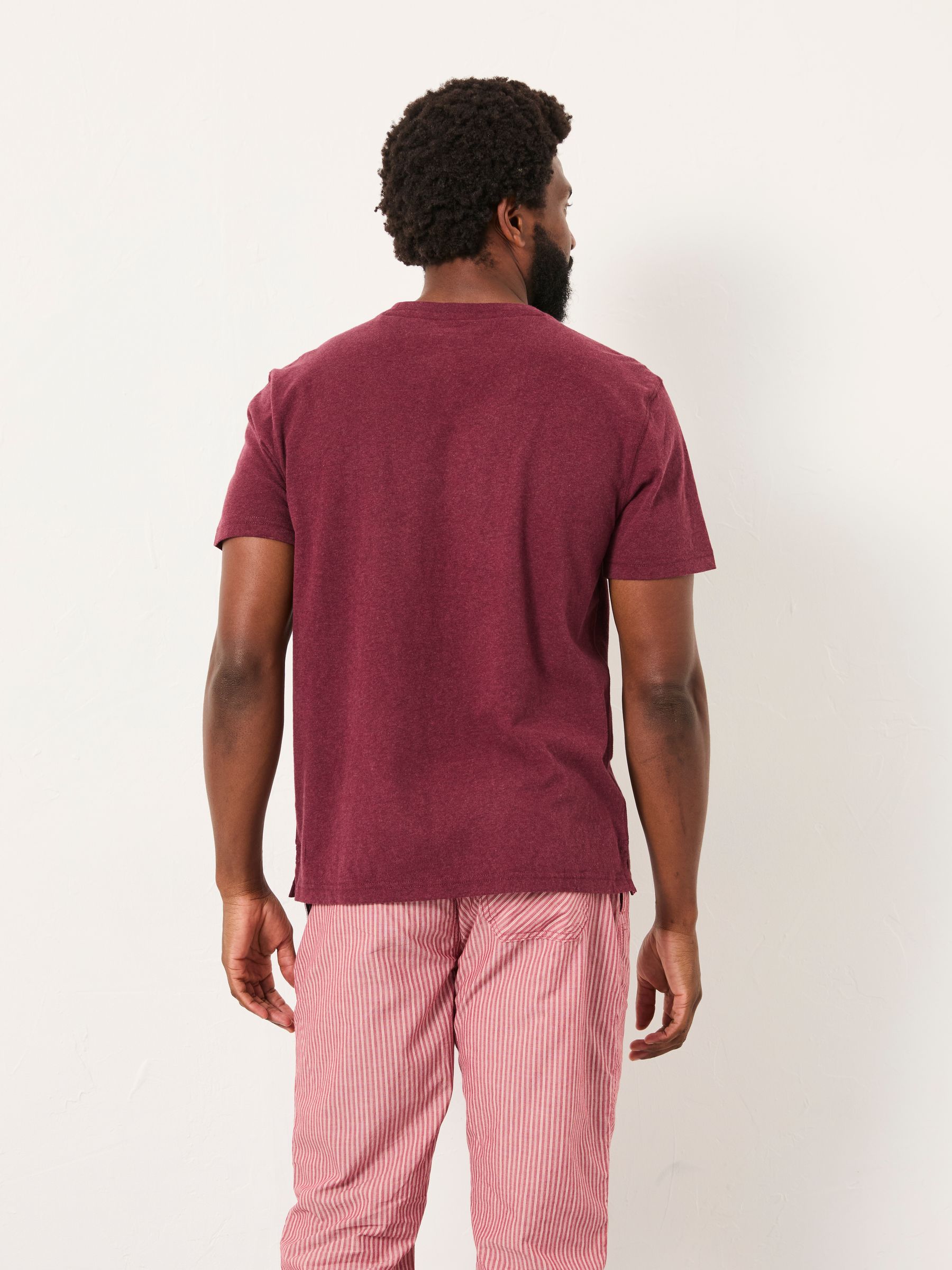 Lulworth Claret Short Sleeve T-Shirt - Image 2 of 5 Lulworth Claret Short Sleeve T-Shirt - Image 2 of 5