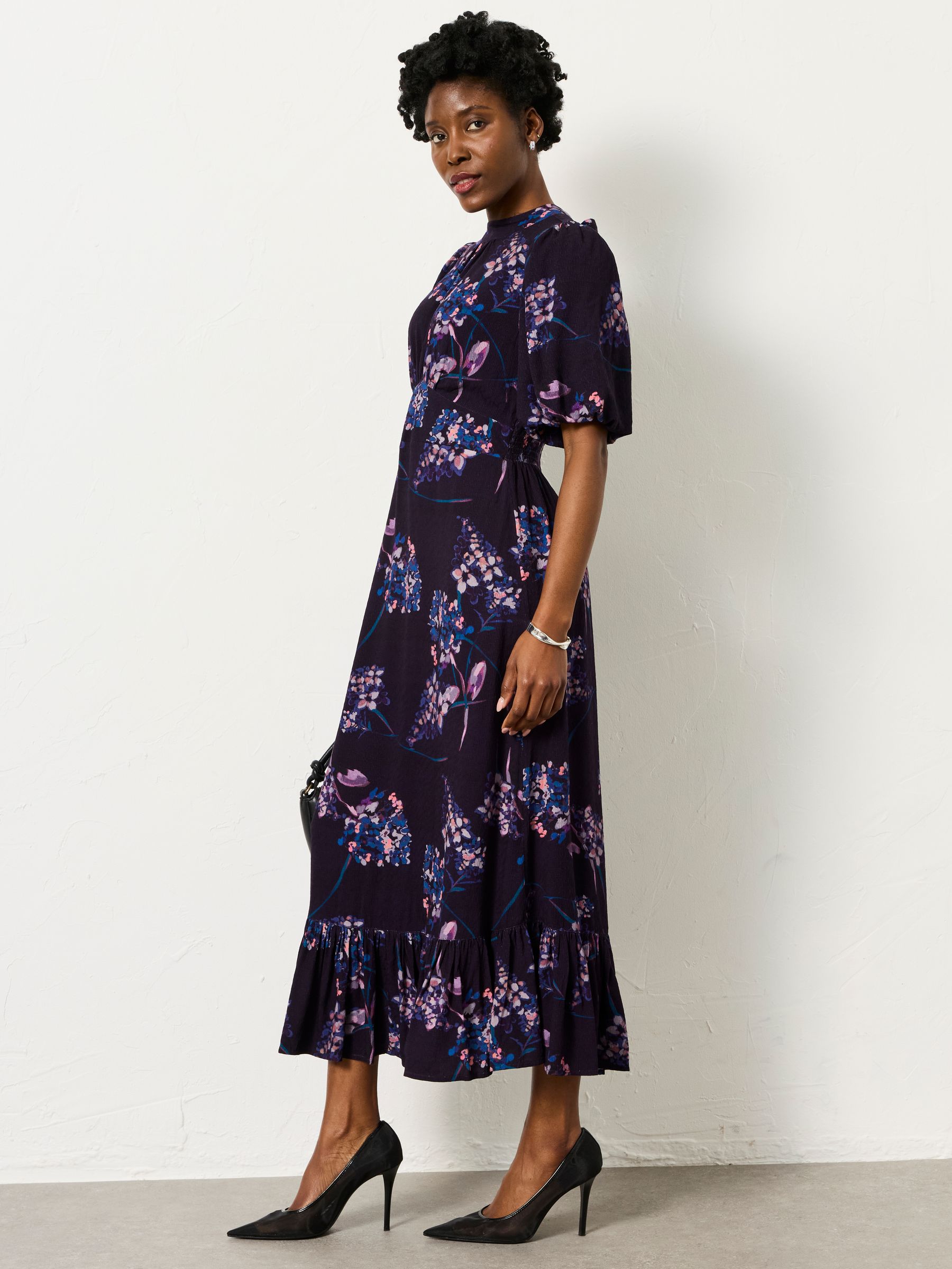 mila asymmetric midi dress navy blue dress for baby girl Bec + Bridge Mila Asymmetric Midi Dress