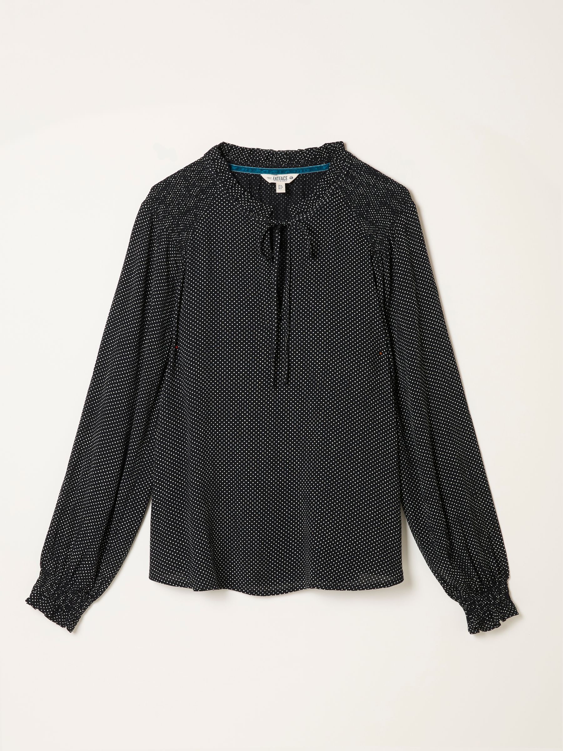 Lucy Black Pin Spot Blouse - Image 6 of 6