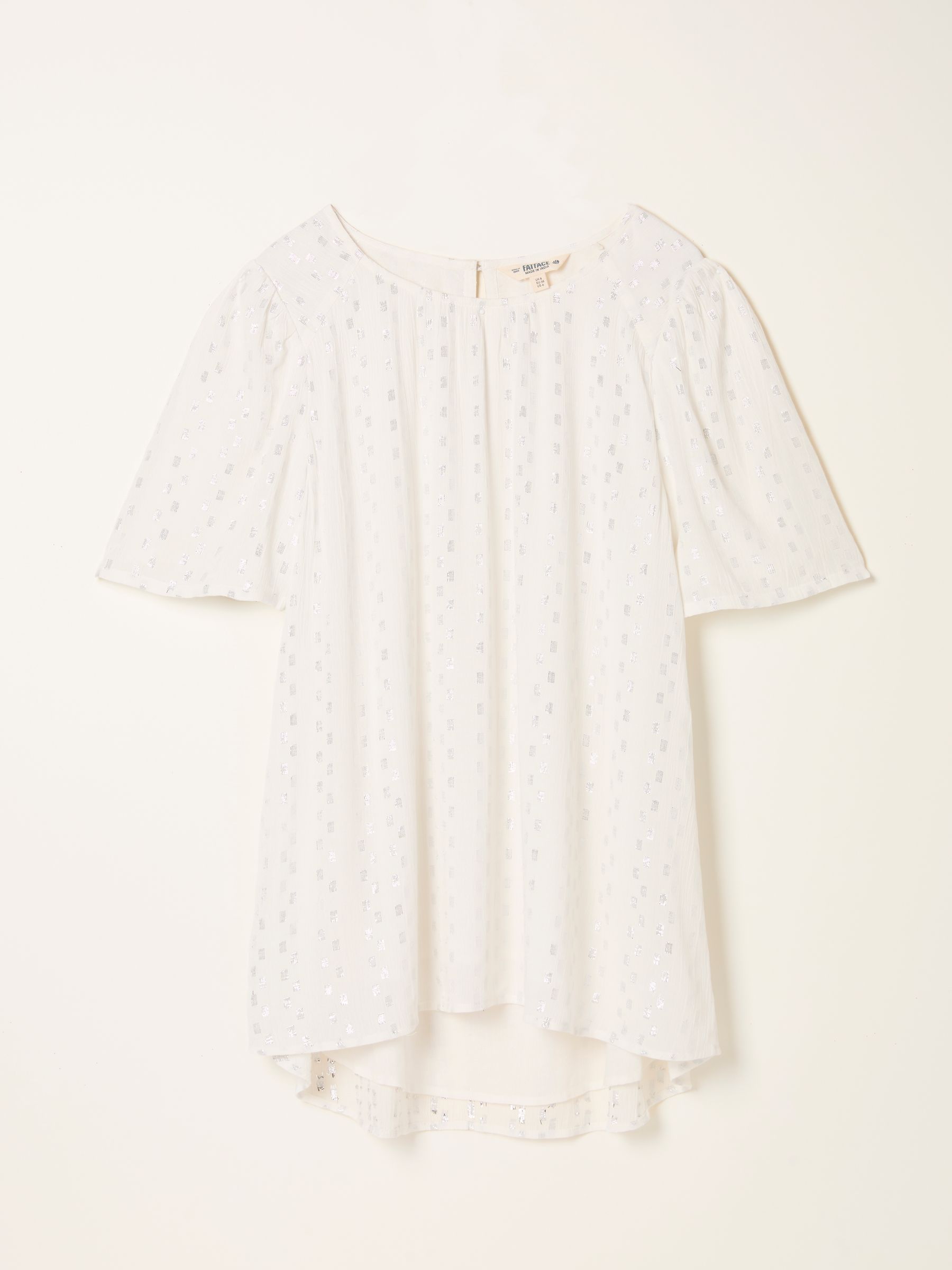 Lyndy White Metallic Blouse - Image 6 of 6