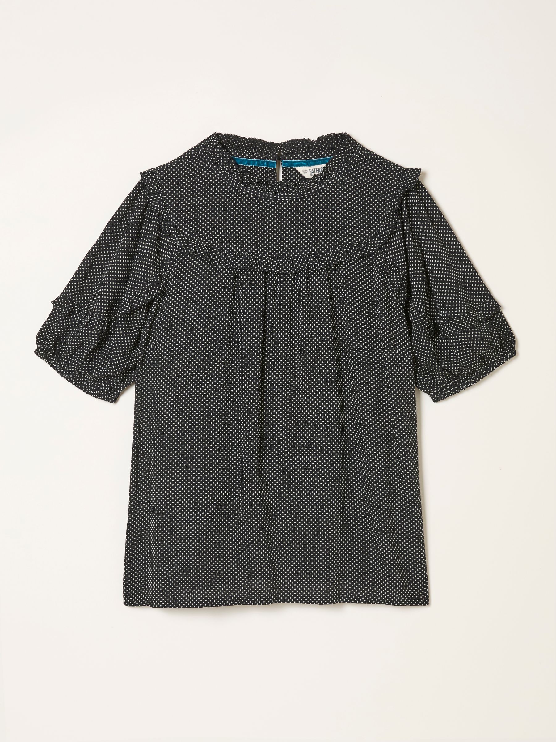 Susie Black Pin Spot Blouse - Image 6 of 6 Susie Black Pin Spot Blouse - Image 6 of 6