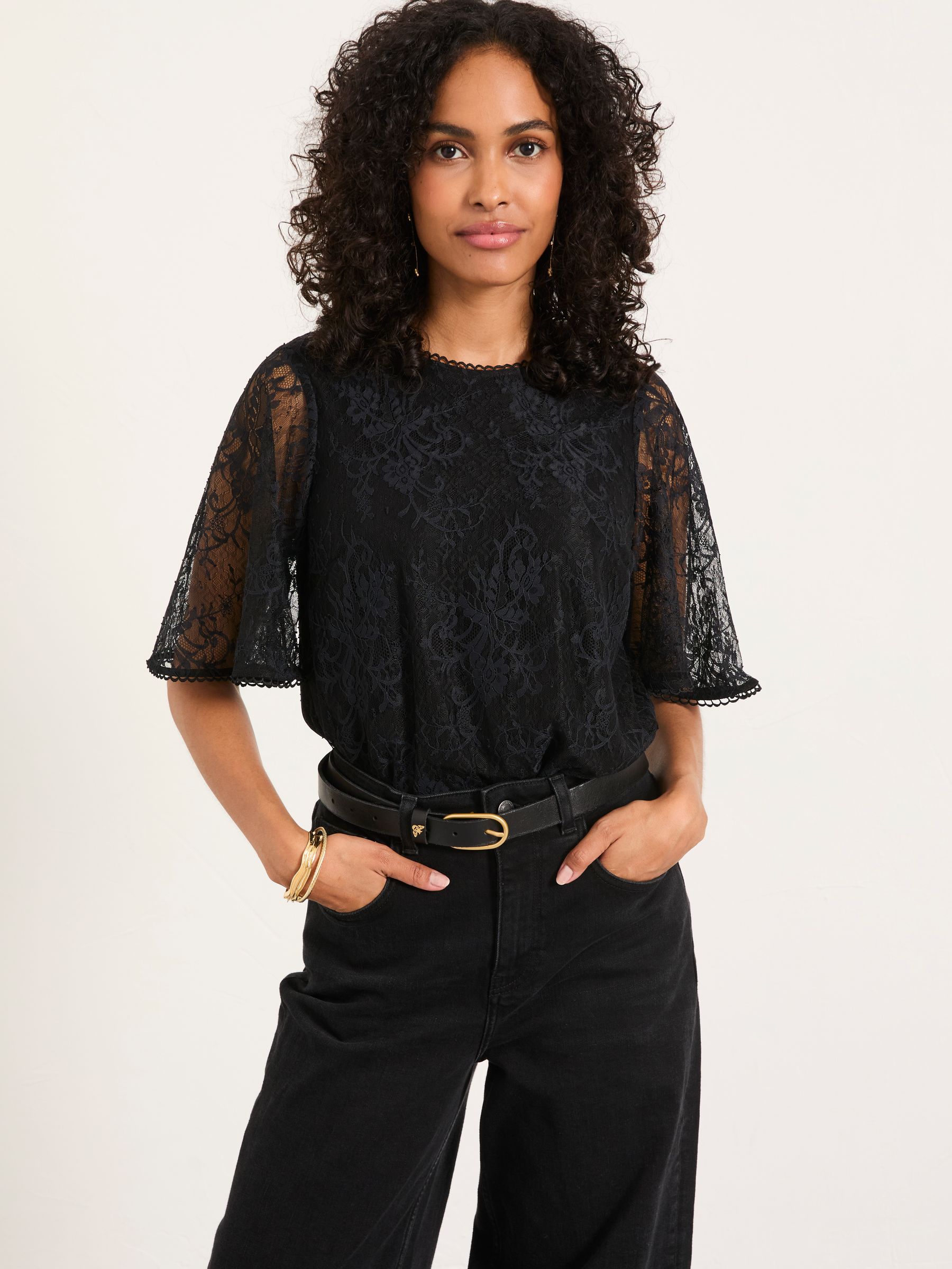 Claudi Black Lace Blouse - Image 1 of 7